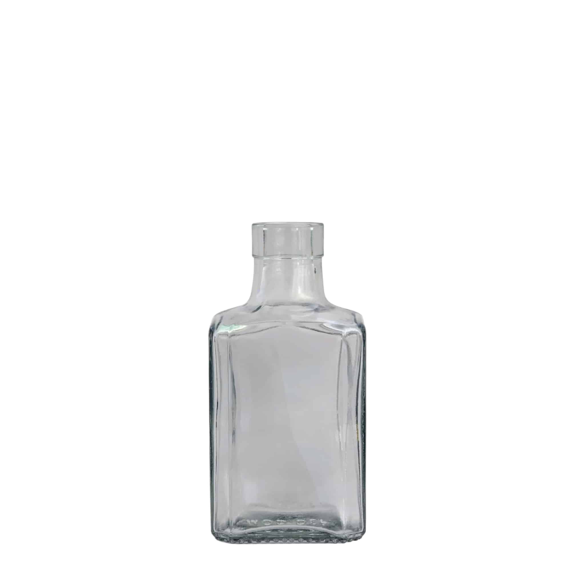 250 ml butelka szklana 'Decanter Quadro Oberband', kwadratowa, otwór: korek 250 ml butelka szklana 'Decanter Quadro Oberband', kwadratowa, otwór: korek