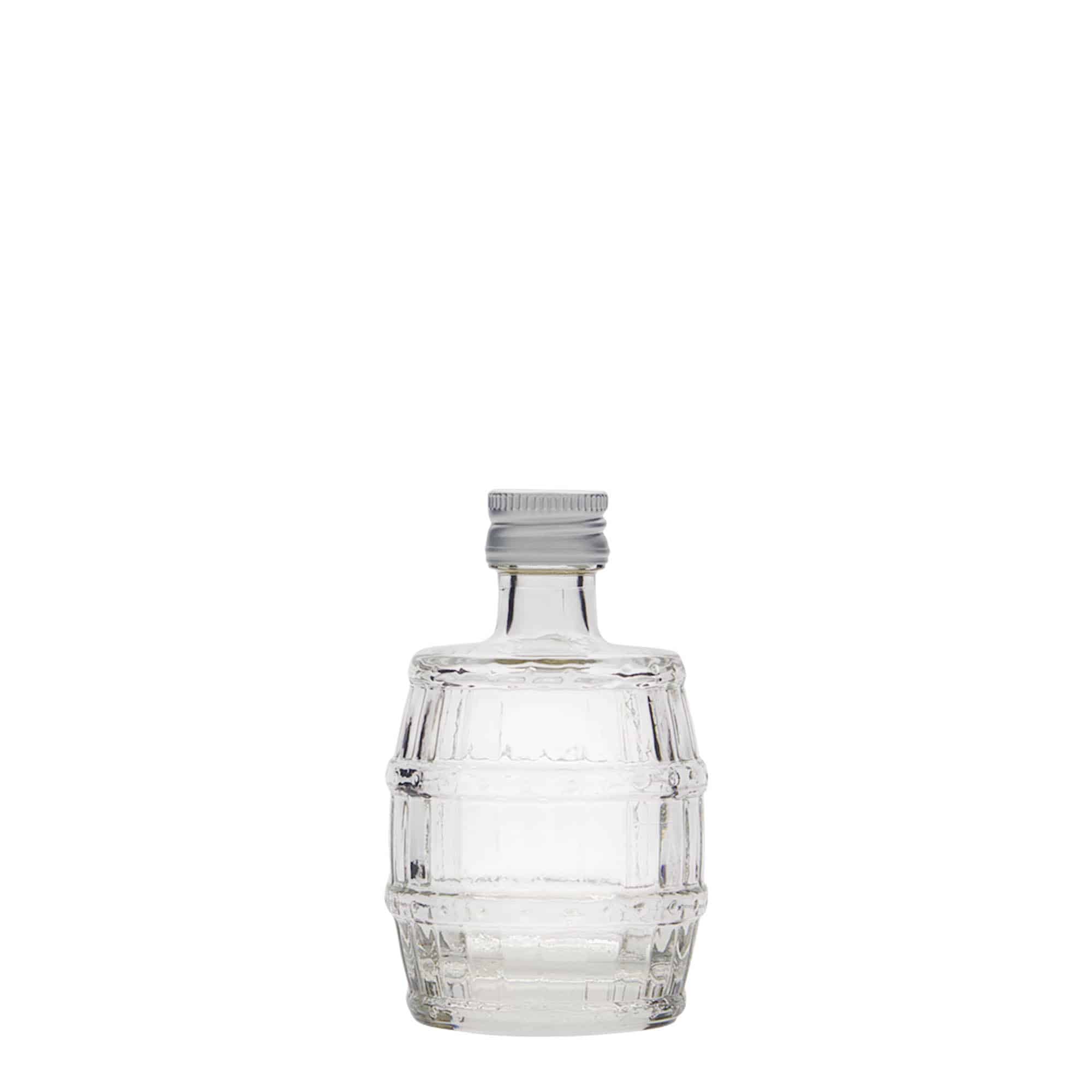 50 ml butelka szklana „beczka”, gwint: PP 18