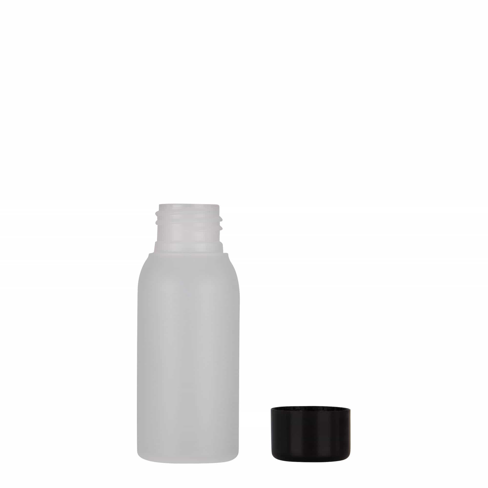 50 ml butelka plastikowa 'Tuffy', HDPE, naturalna, gwint: 24/410