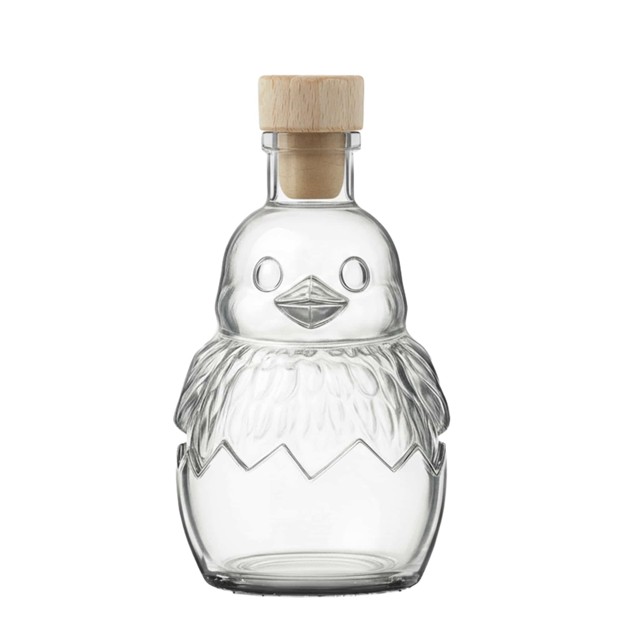 200 ml butelka szklana 'Kurczak', szyjka: korek 200 ml butelka szklana 'Kurczak', szyjka: korek