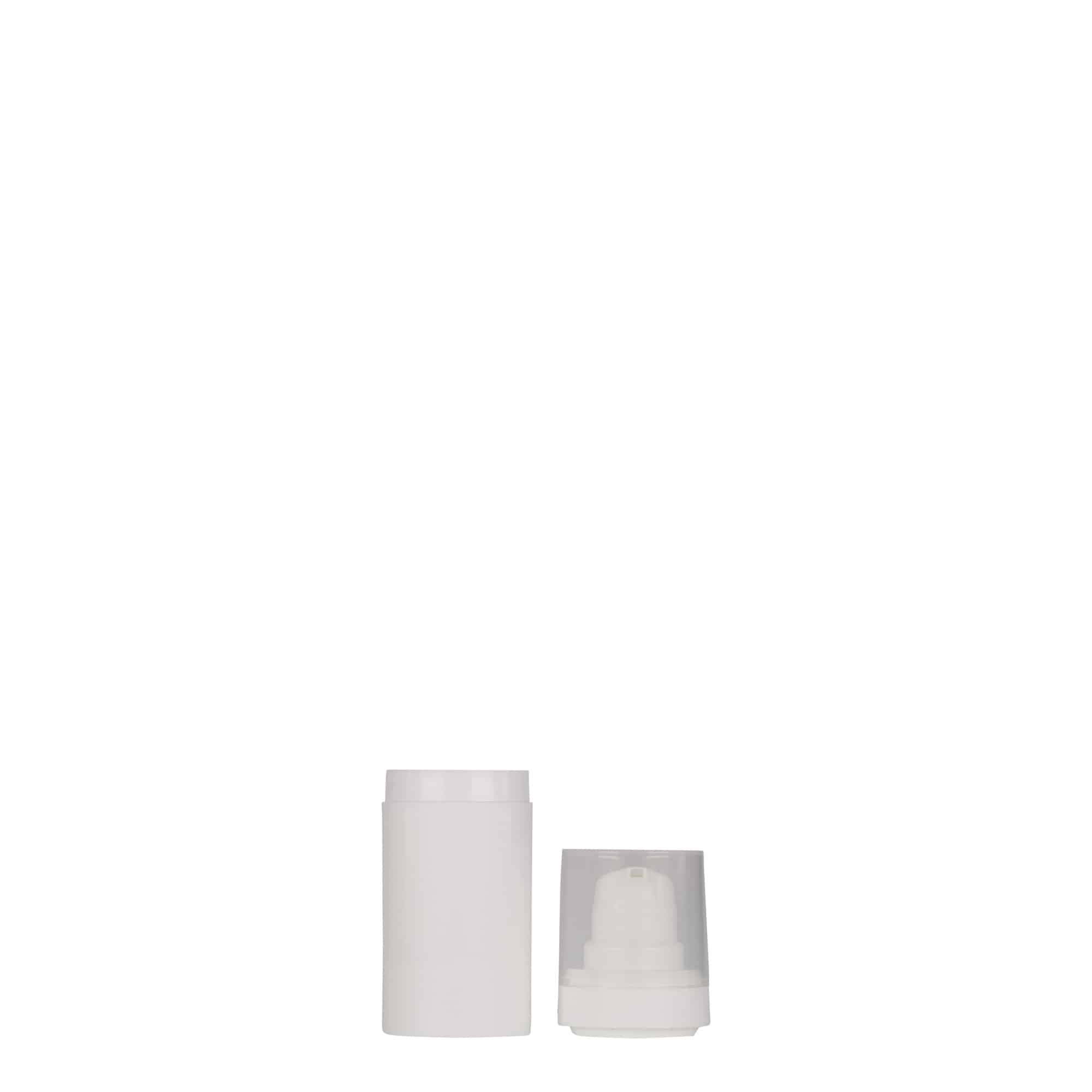 15 ml dozownik airless 'Micro', tworzywo sztuczne PP, kolor biały