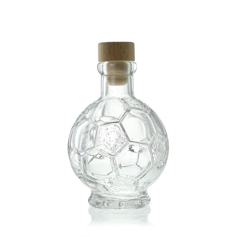 200 ml butelka szklana 'Piłka nożna', zamknięcie: korek 200 ml butelka szklana 'Piłka nożna', zamknięcie: korek