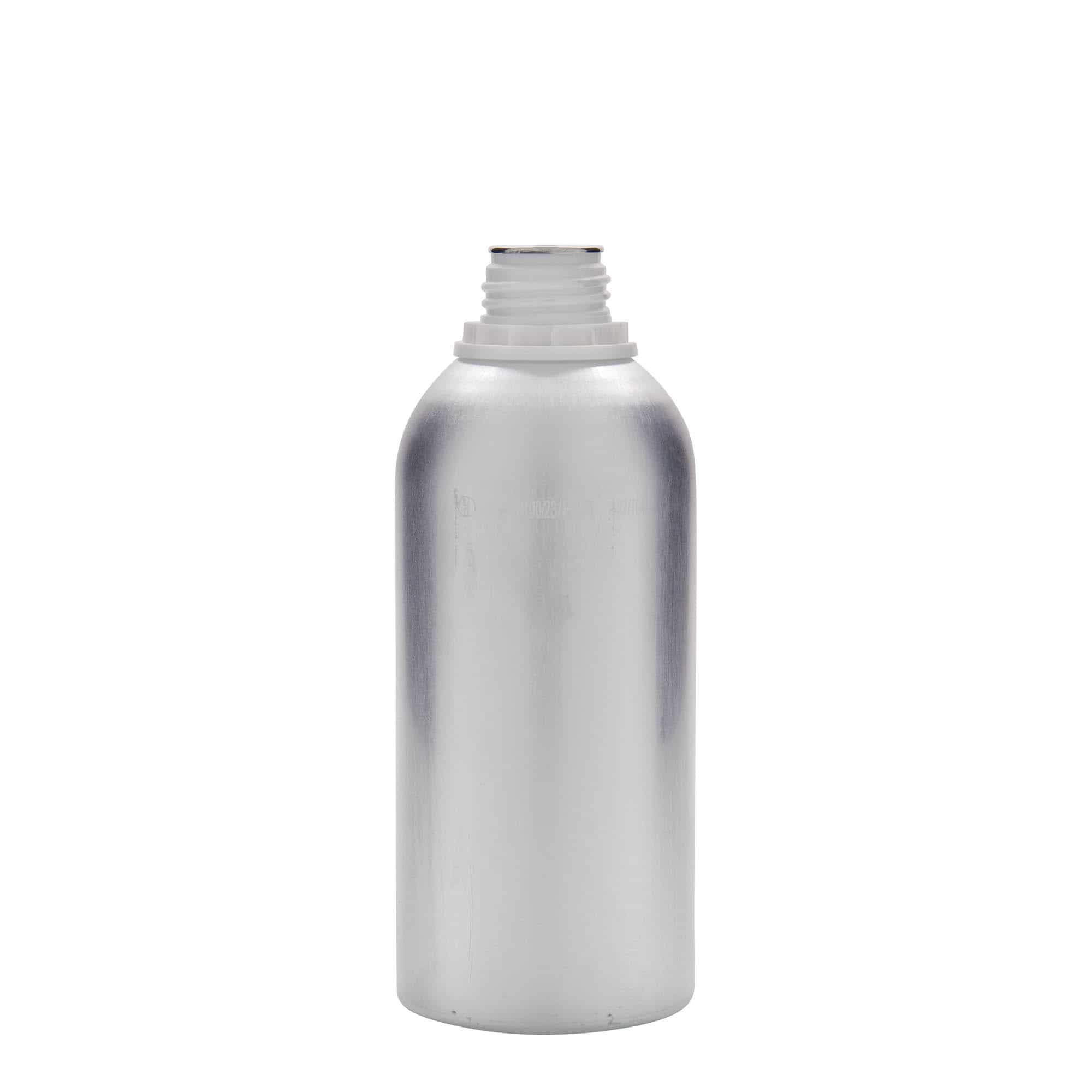 625 ml butelka aluminiowa, metalowa, kolor srebrny, zamknięcie: DIN 32 625 ml butelka aluminiowa, metalowa, kolor srebrny, zamknięcie: DIN 32