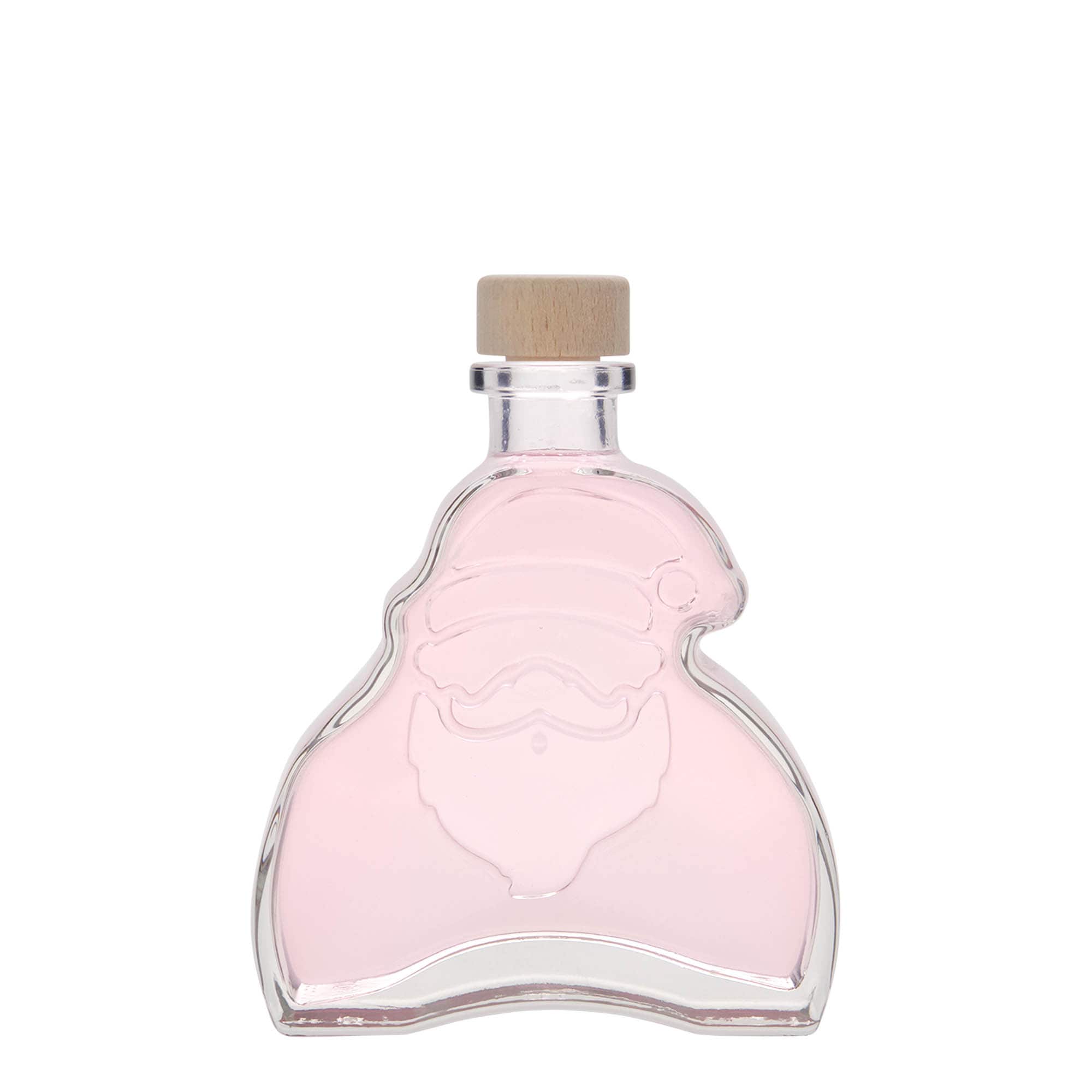 200 ml butelka szklana „Święty Mikołaj”, otwór: korek