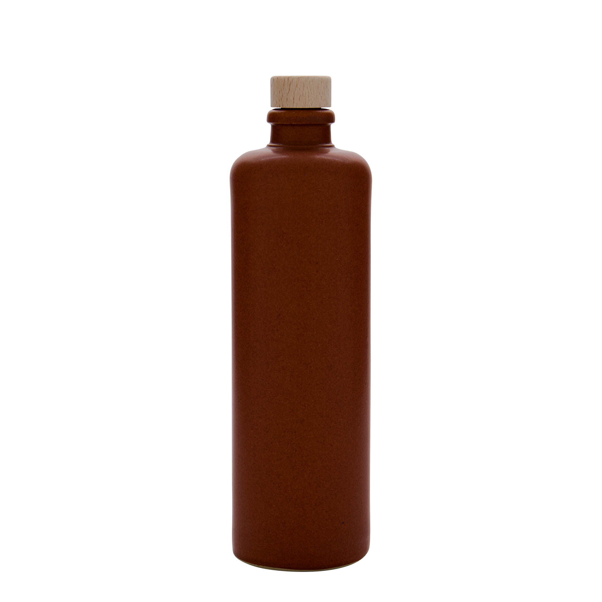 500 ml dzbanek do toniku, kamionka, czerwono-brązowy, wylot: korek