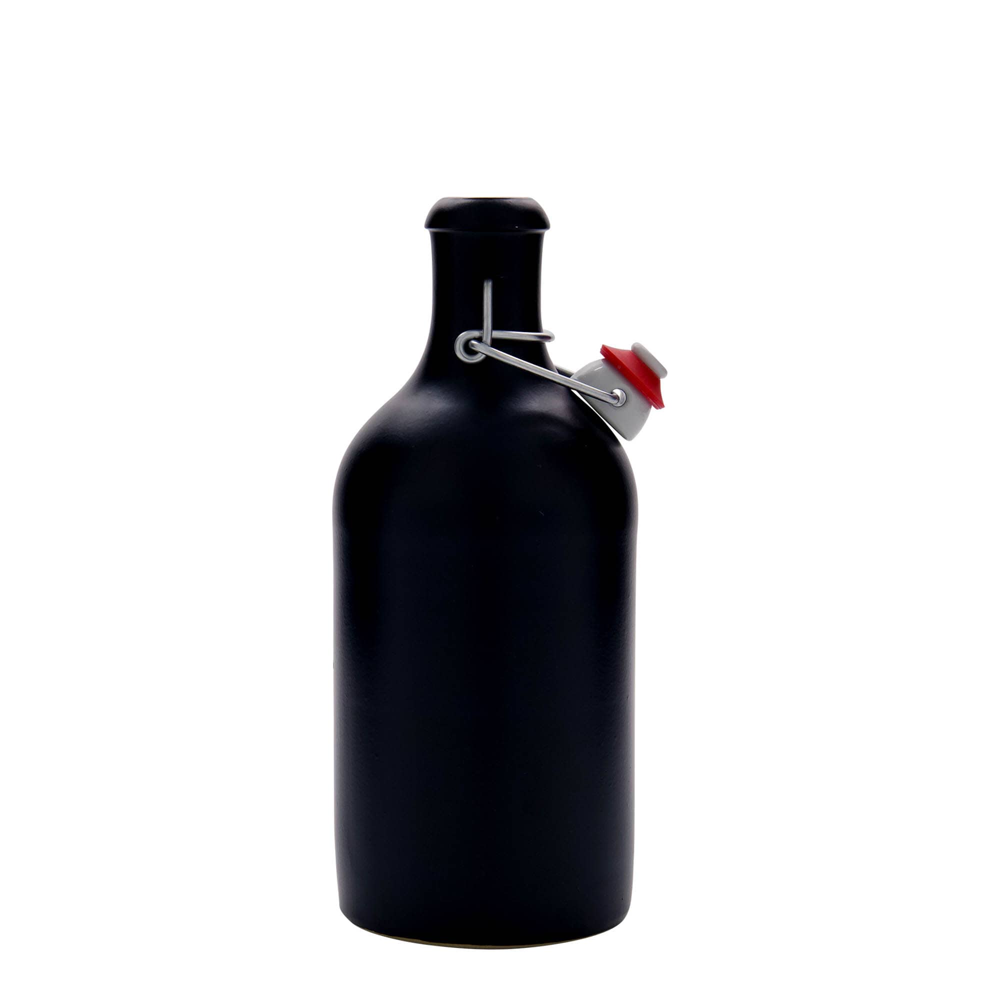 500 ml gliniany dzbanek, kamionka, kolor czarny, zamknięcie: Zamknięcie pałąkowe 500 ml gliniany dzbanek, kamionka, kolor czarny, zamknięcie: Zamknięcie pałąkowe