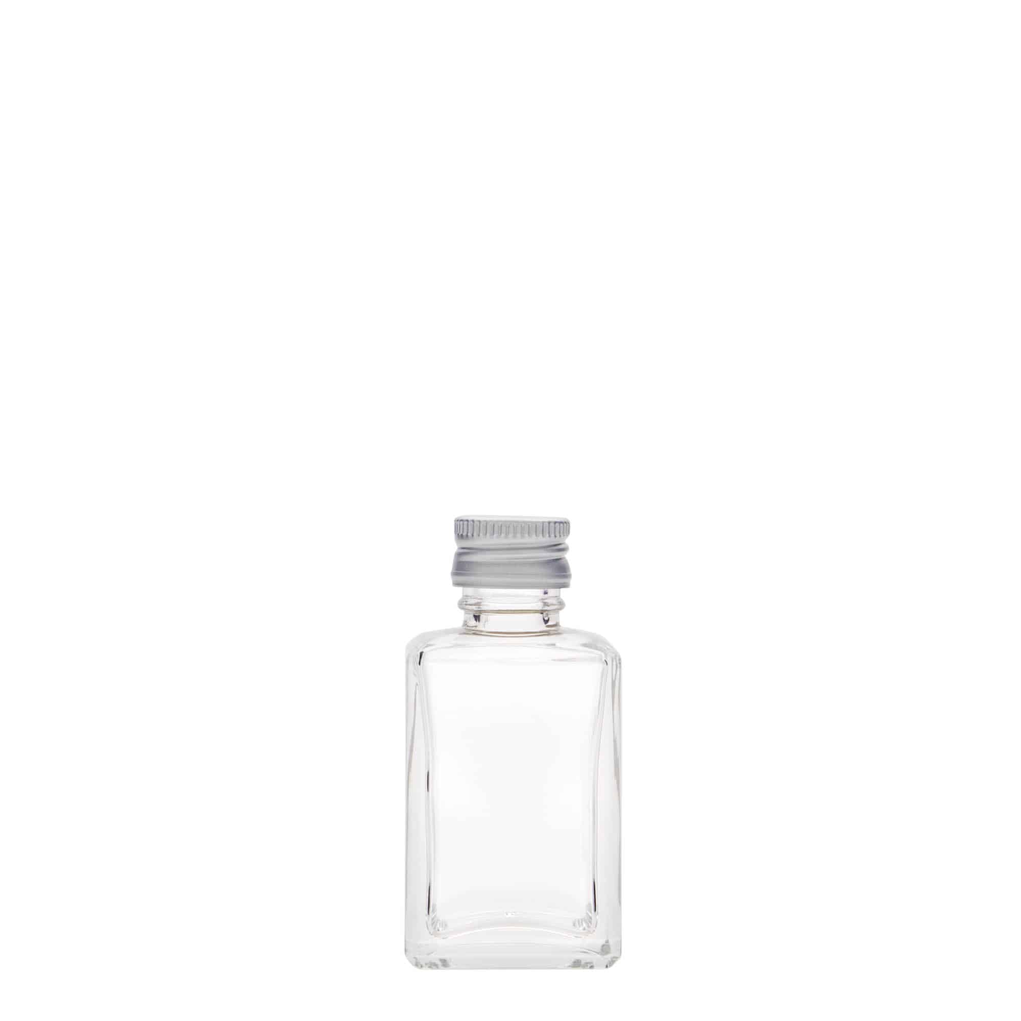 30 ml butelka szklana 'Tamme', kwadratowa, zamknięcie: PP 18
