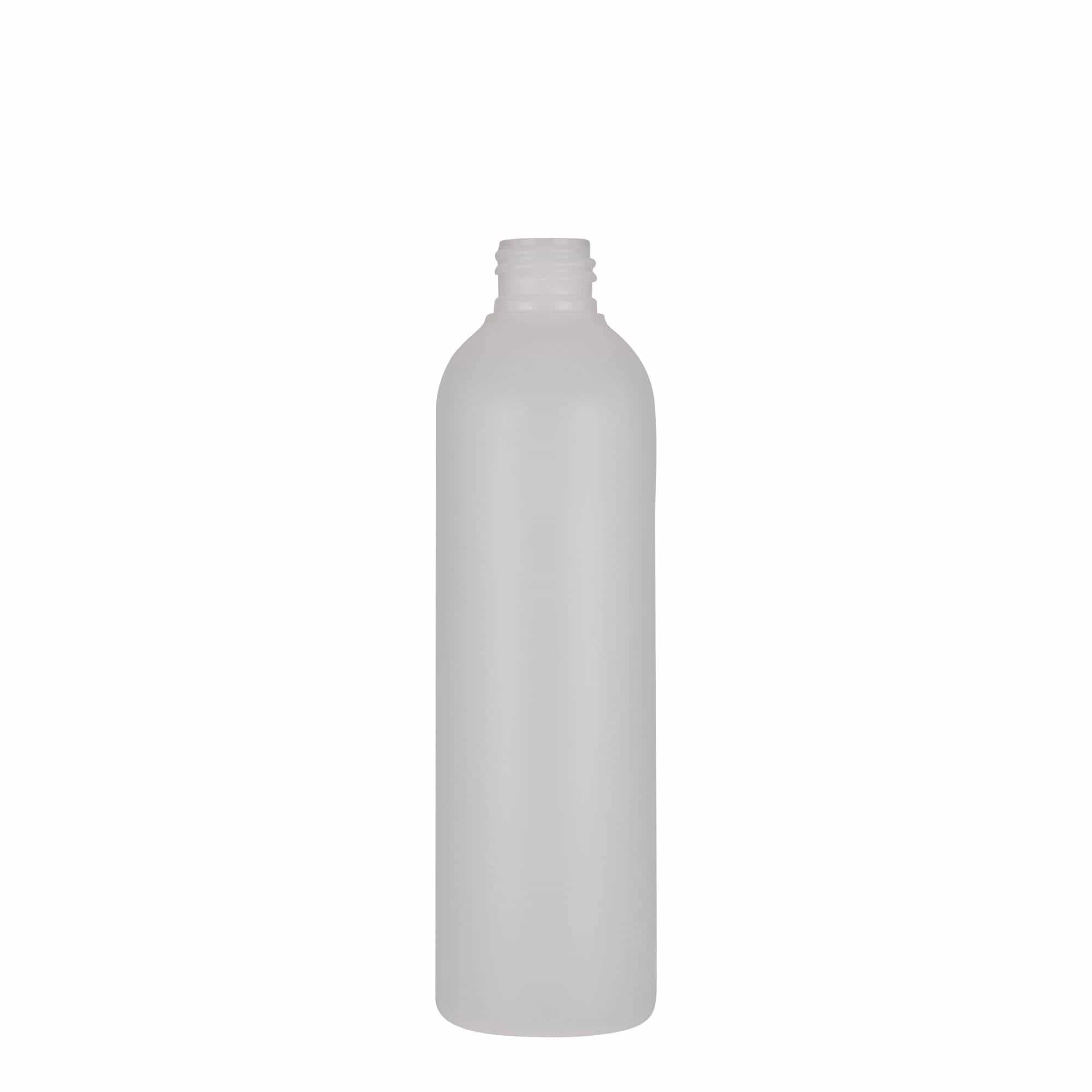250 ml butelka z tworzywa sztucznego 'Tuffy', HDPE, kolor naturalny, zamknięcie: 24/410