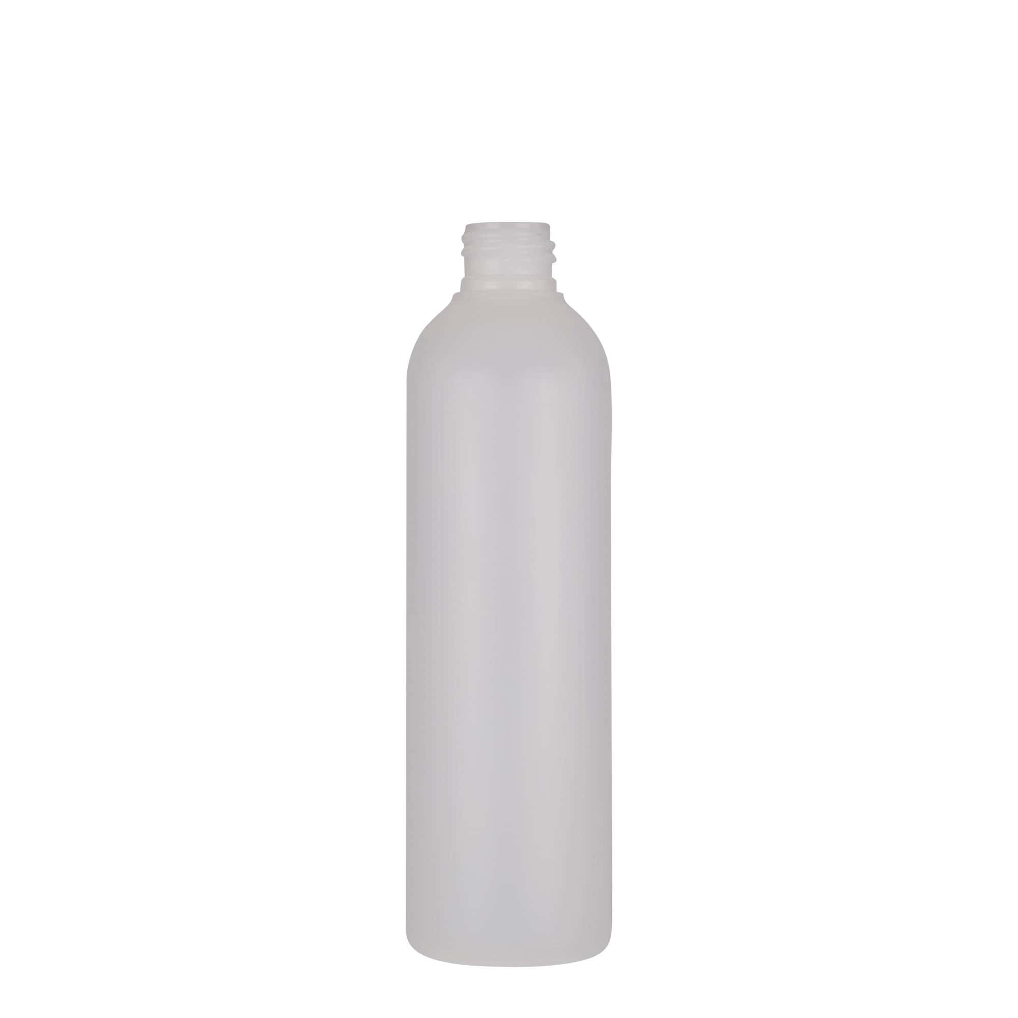 250 ml butelka plastikowa 'Tuffy', HDPE, naturalna, gwint: 24/410