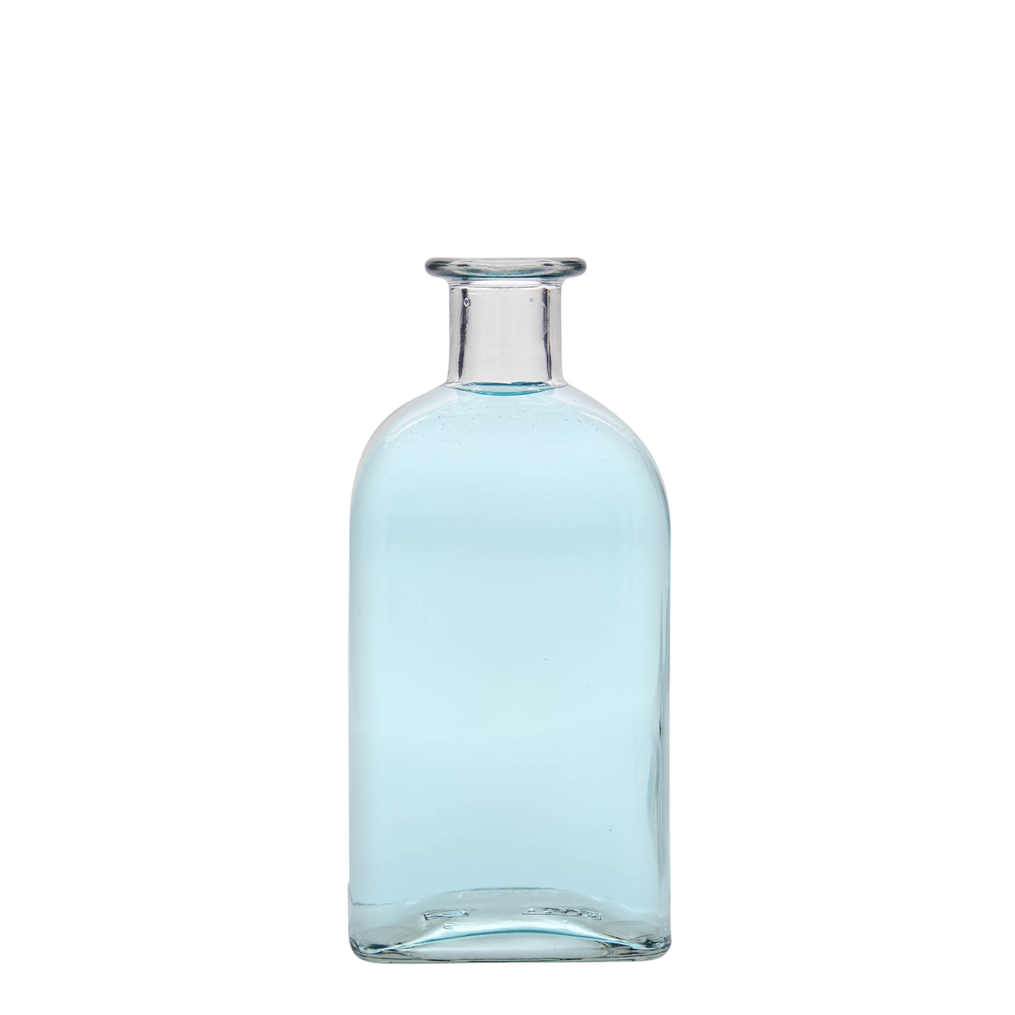 500 ml szklana butelka Apotheker Carré, kwadratowa, wylot: korek