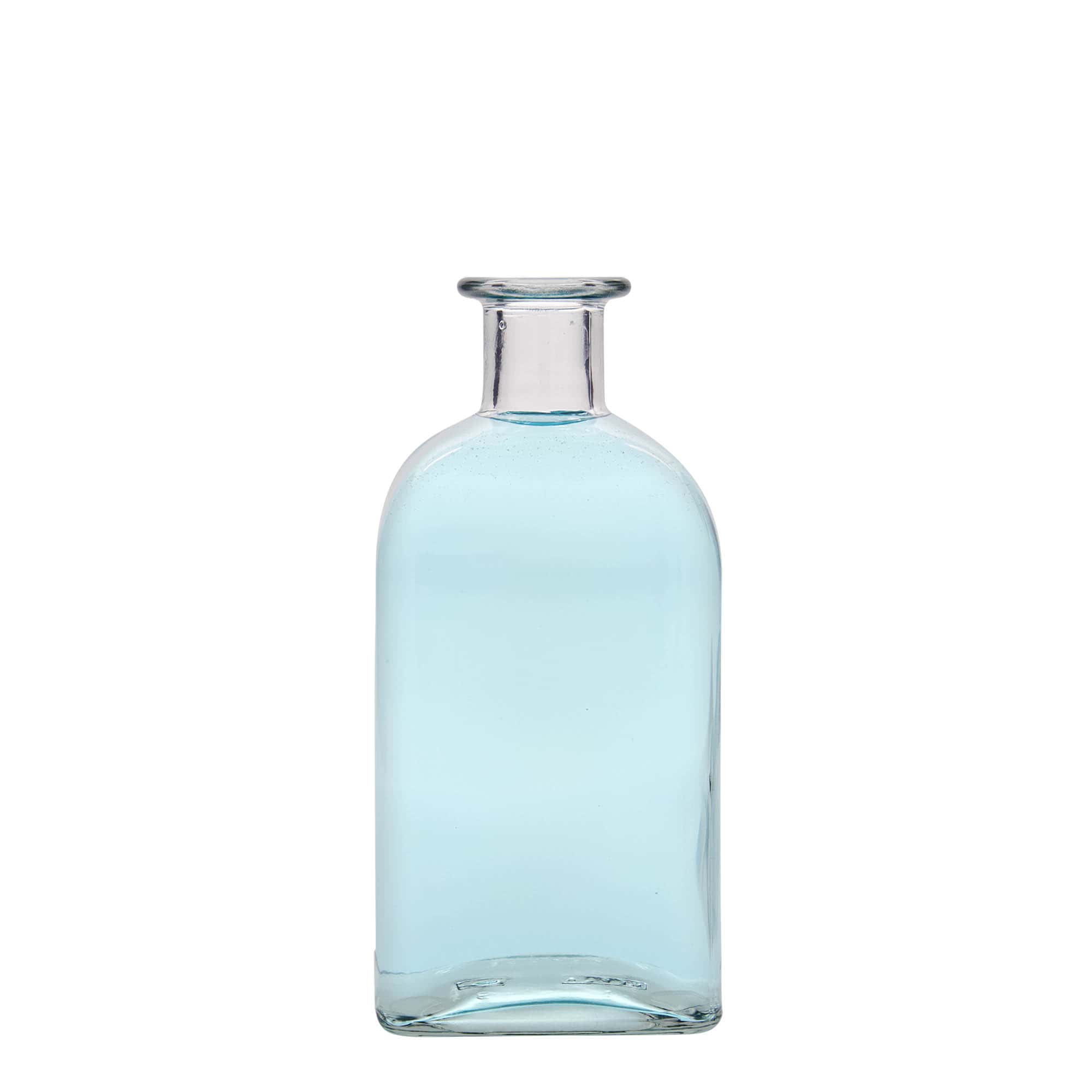 500 ml szklana butelka Apotheker Carré, kwadratowa, wylot: korek