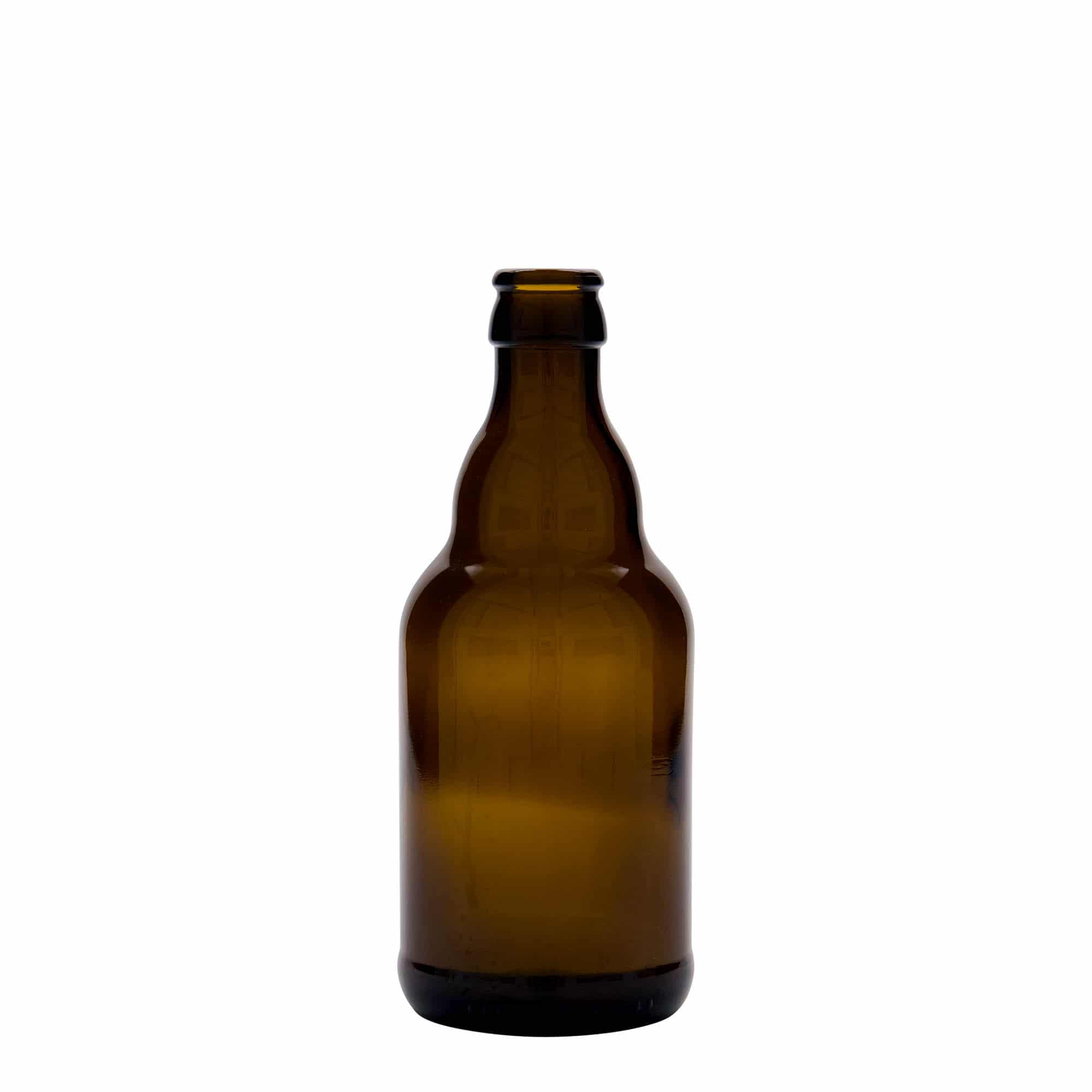 330 ml butelka do piwa 'Steinie', szkło, kolor brązowy, zamknięcie: kapsel 330 ml butelka do piwa 'Steinie', szkło, kolor brązowy, zamknięcie: kapsel
