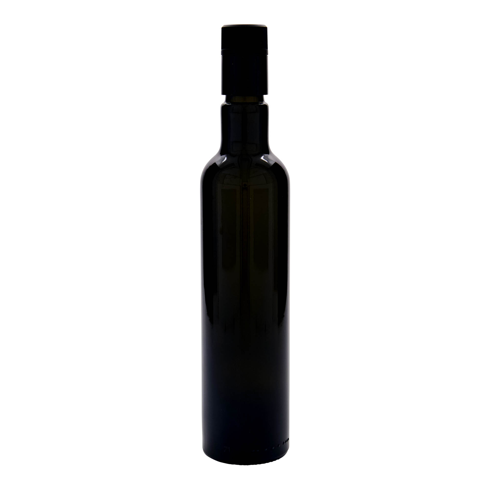 500 ml butelka na ocet/olej „Willy New”, szkło, antyczny zielony, wylot: DOP 500 ml butelka na ocet/olej „Willy New”, szkło, antyczny zielony, wylot: DOP