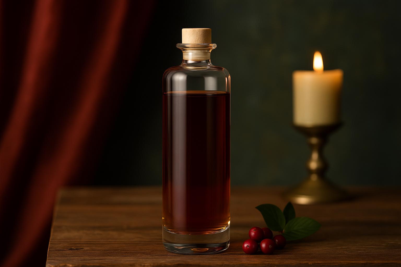 Butelka szklana 500 ml 'Alberto', wąskie gardło: korek