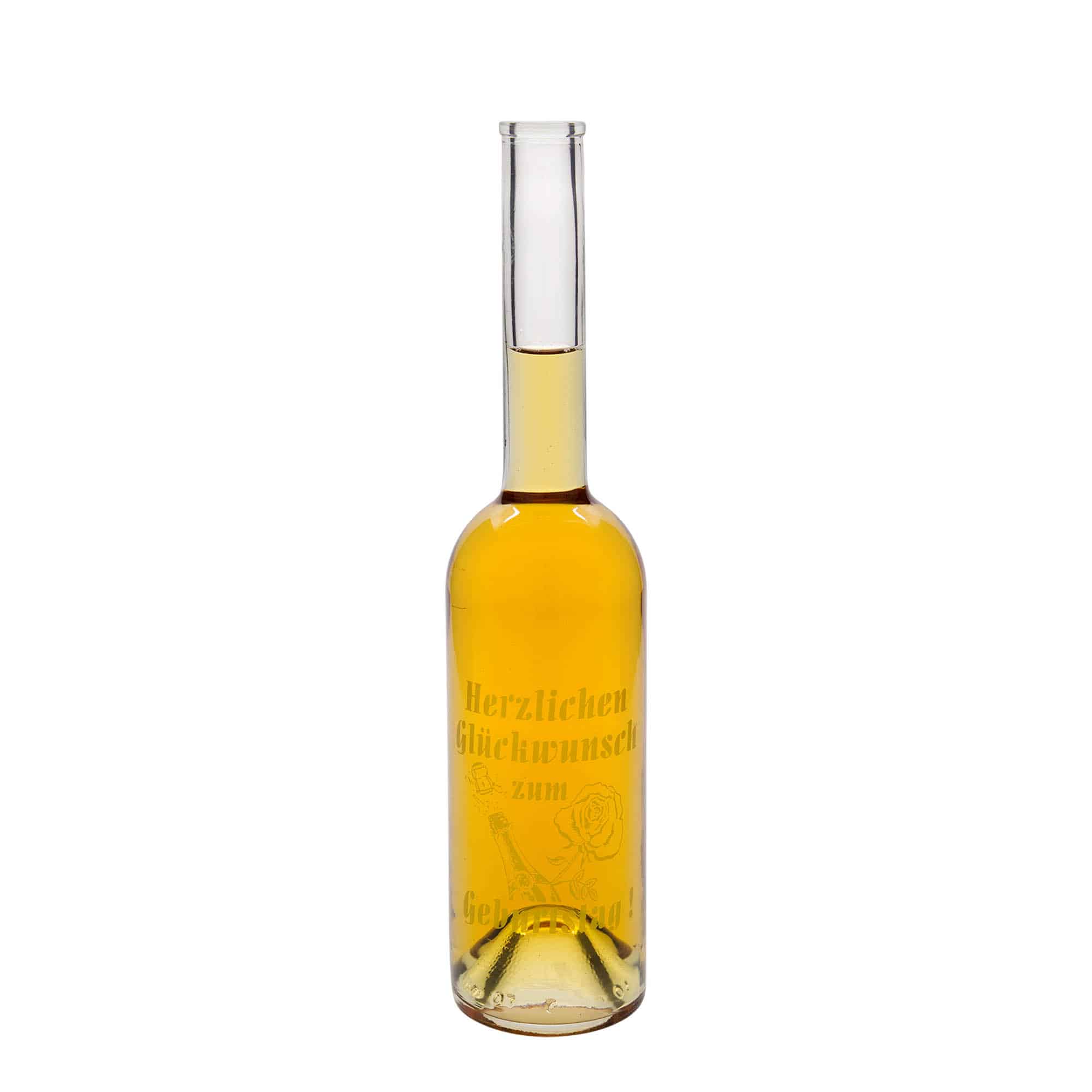 500 ml butelka szklana 'Opera', wzór: Apple, zamknięcie: korek