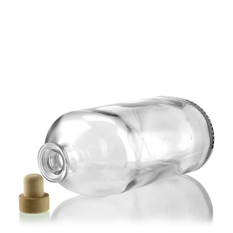 1000 ml butelka szklana 'Dundee', owalna, zamknięcie: korek 1000 ml butelka szklana 'Dundee', owalna, zamknięcie: korek