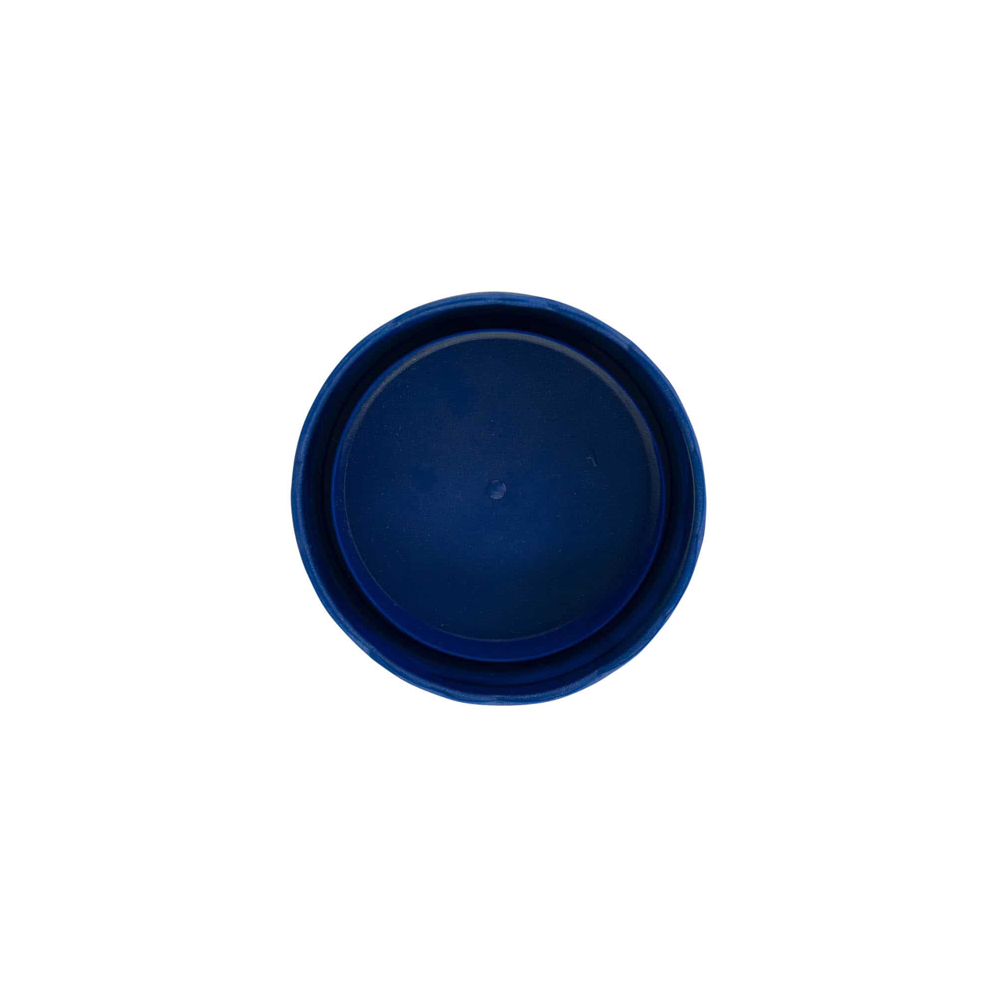 Wieczko do słoiczka kamionkowego z wąską szyjką, tworzywo sztuczne HDPE, kolor niebieski