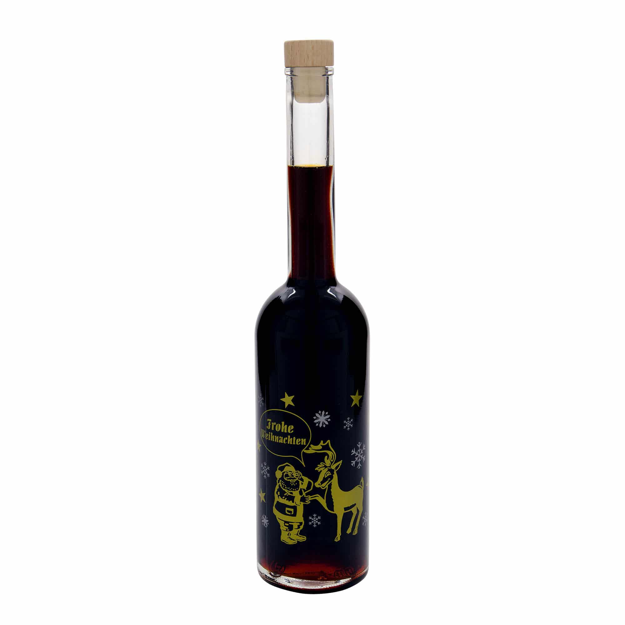 500 ml butelka szklana 'Opera', wzór: fajerwerki, zamknięcie: korek