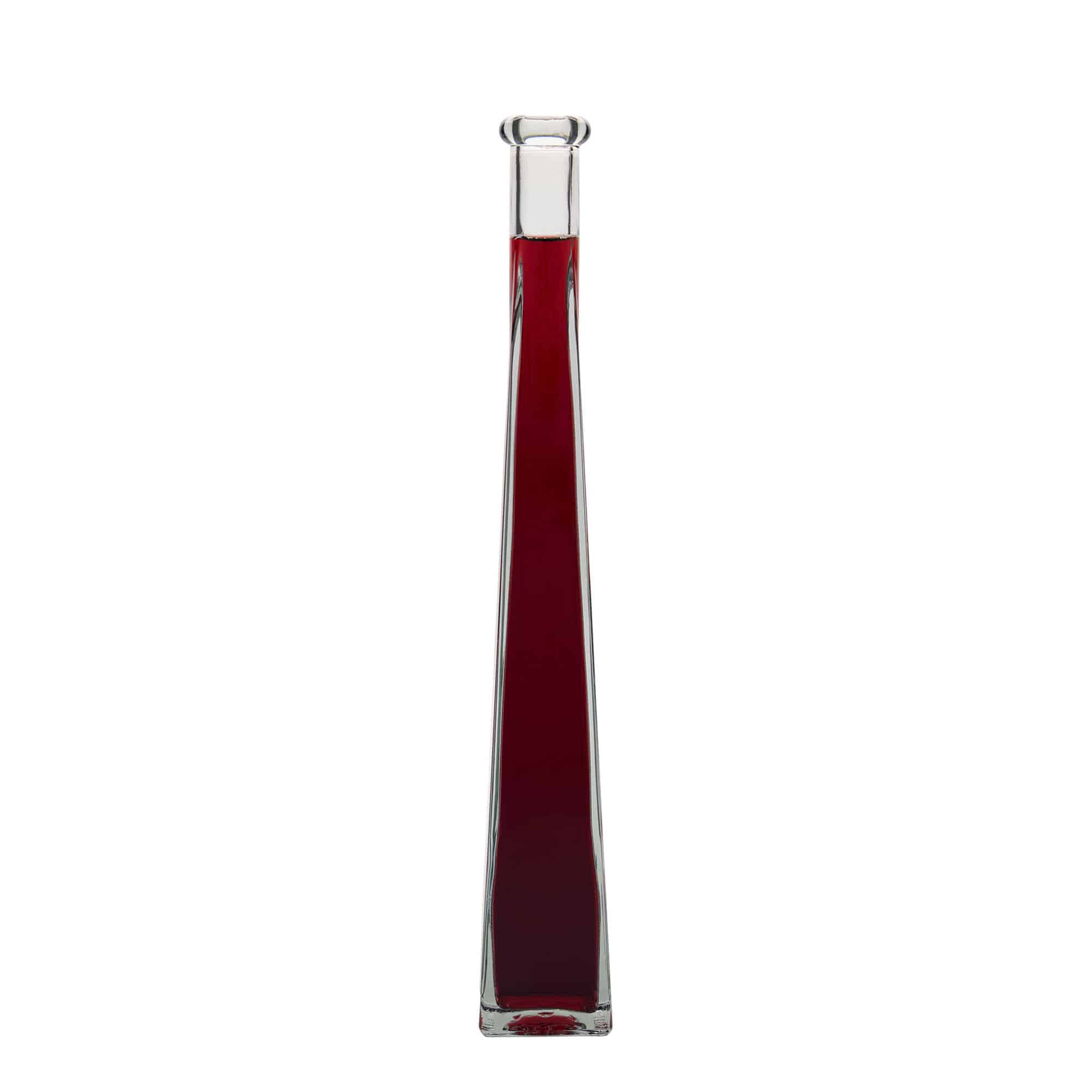 Butelka szklana 200 ml „Dama Quadrato”, kwadratowa, wylot: korek