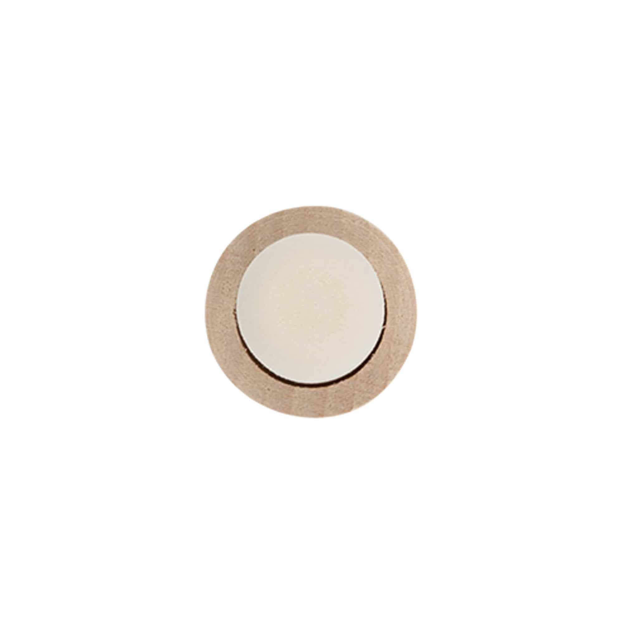 Korek z uchwytem 19 mm, drewno/ tworzywo sztuczne, do otworu: korek