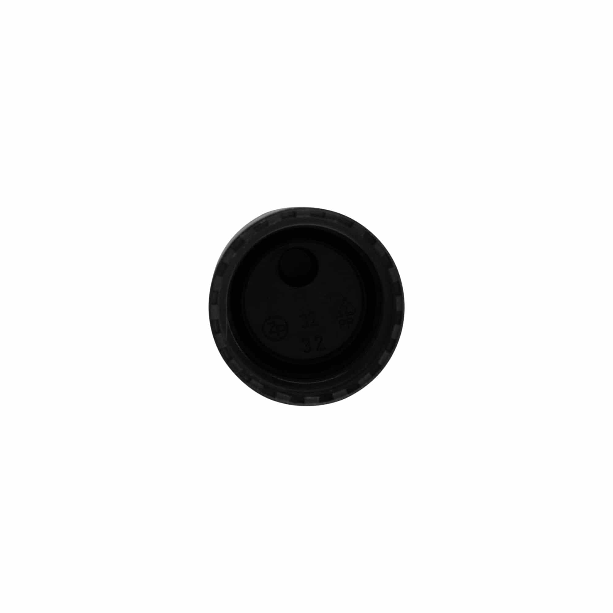 Zakrętka Disc Top, tworzywo sztuczne PP, czarna, do otworu: 24/410