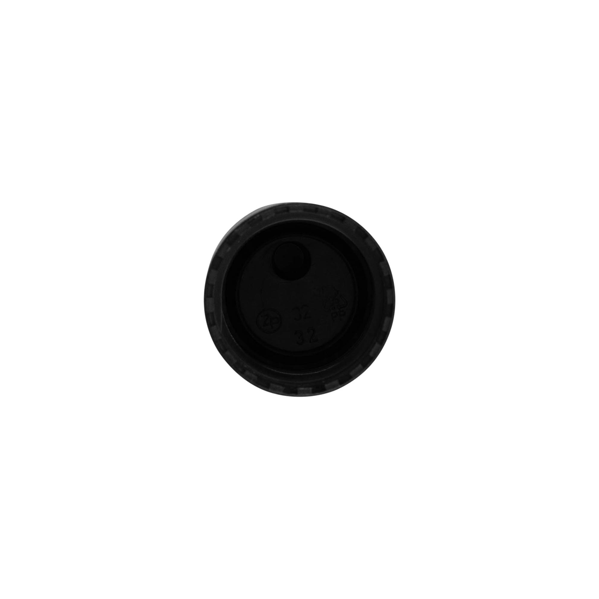 Zakrętka Disc Top, tworzywo sztuczne PP, czarna, do otworu: 24/410