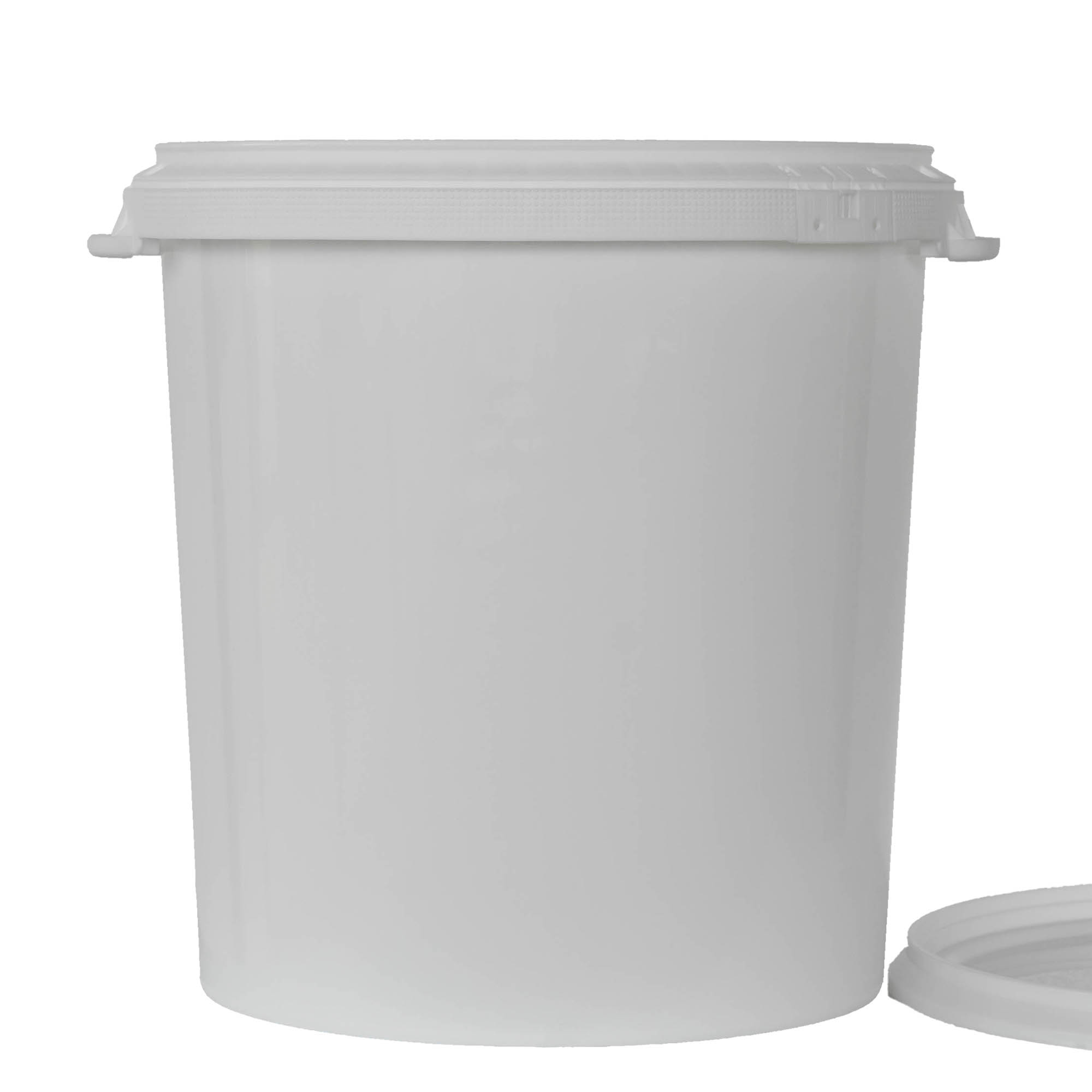 30 l wiadro, tworzywo PP, białe 30 l wiadro, tworzywo PP, białe