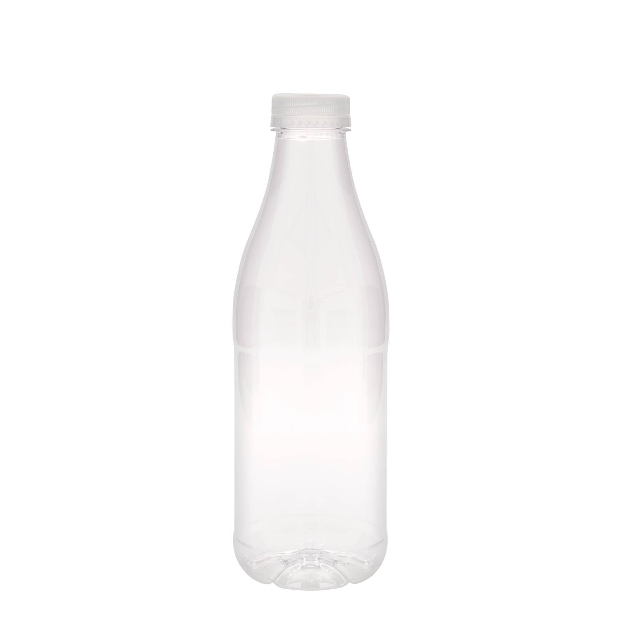 1.000 ml butelka PET „Milk and Juice”, tworzywo sztuczne, gwint: 38 mm