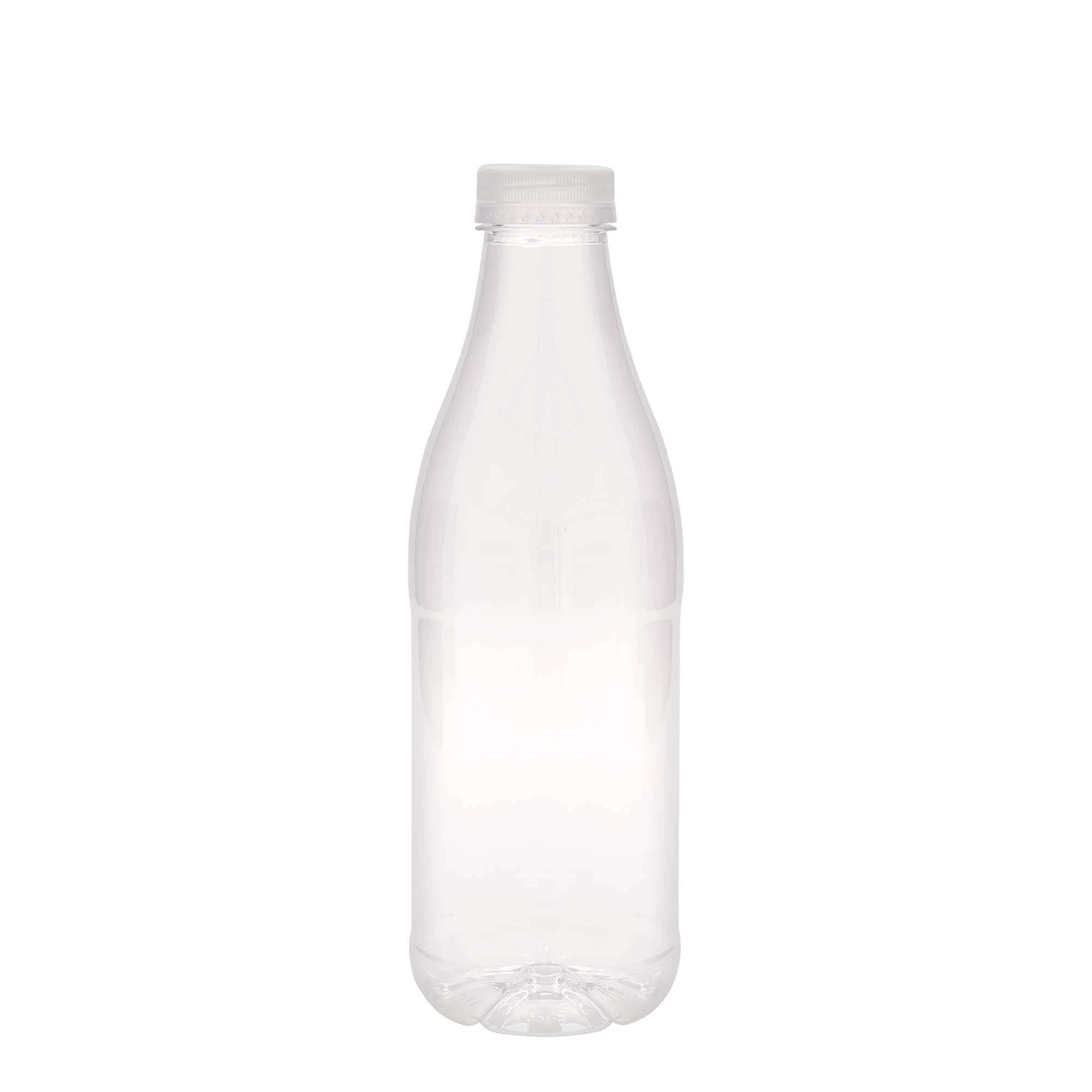 1.000 ml butelka PET „Milk and Juice”, tworzywo sztuczne, gwint: 38 mm