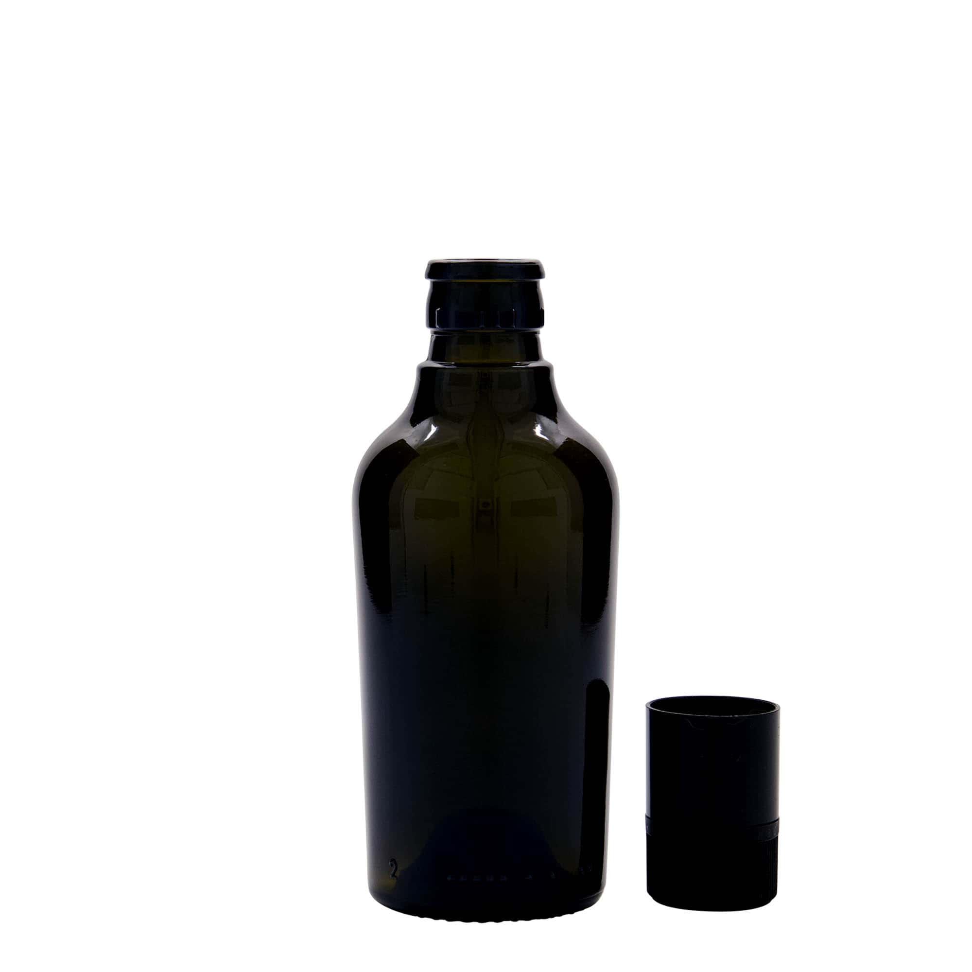 250 ml butelka na ocet/olej 'Oleum', szkło, antyczny zielony, wylot: DOP