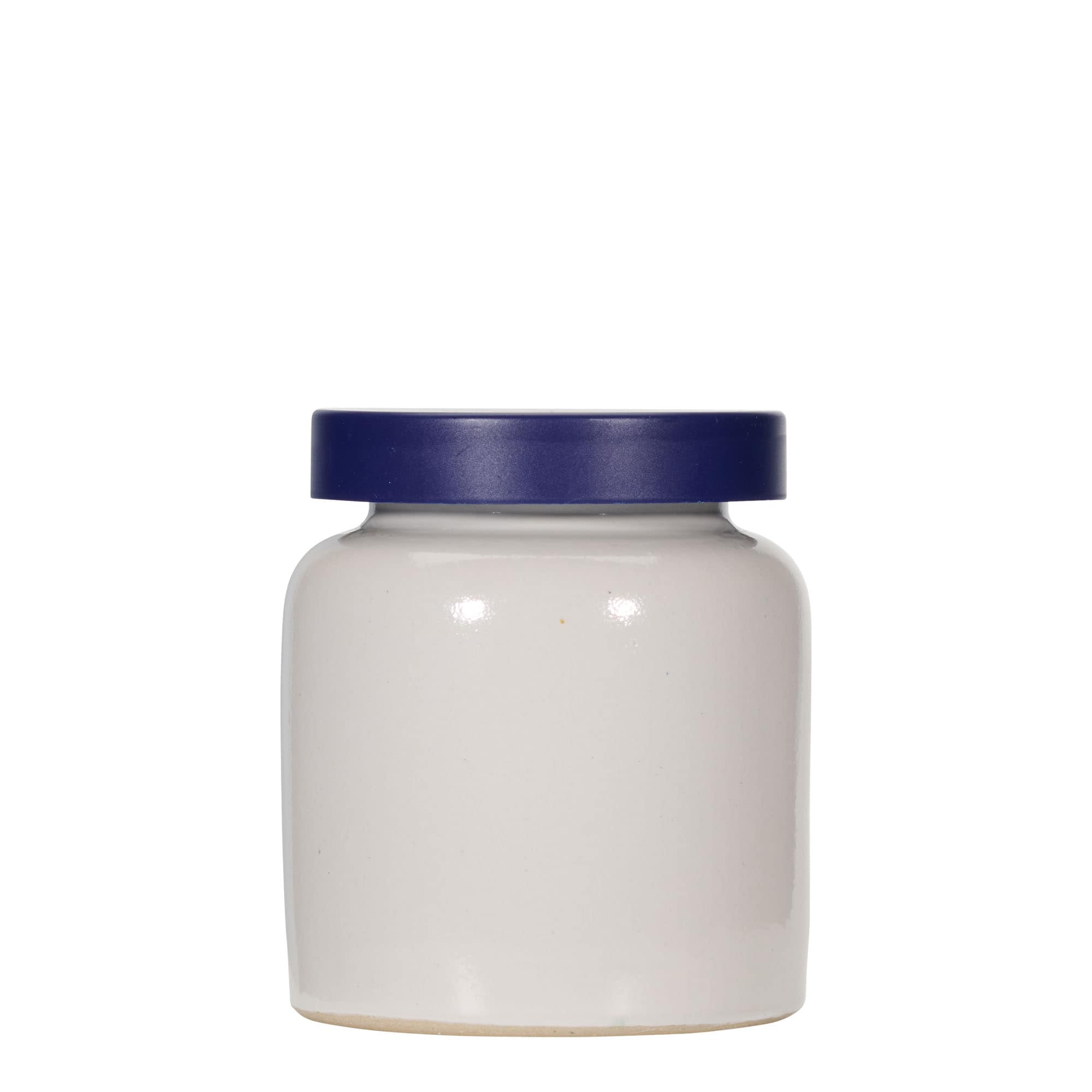 270 ml dzbanek kamionkowy, ceramika, biały, wylot: pokrywka nasuwana