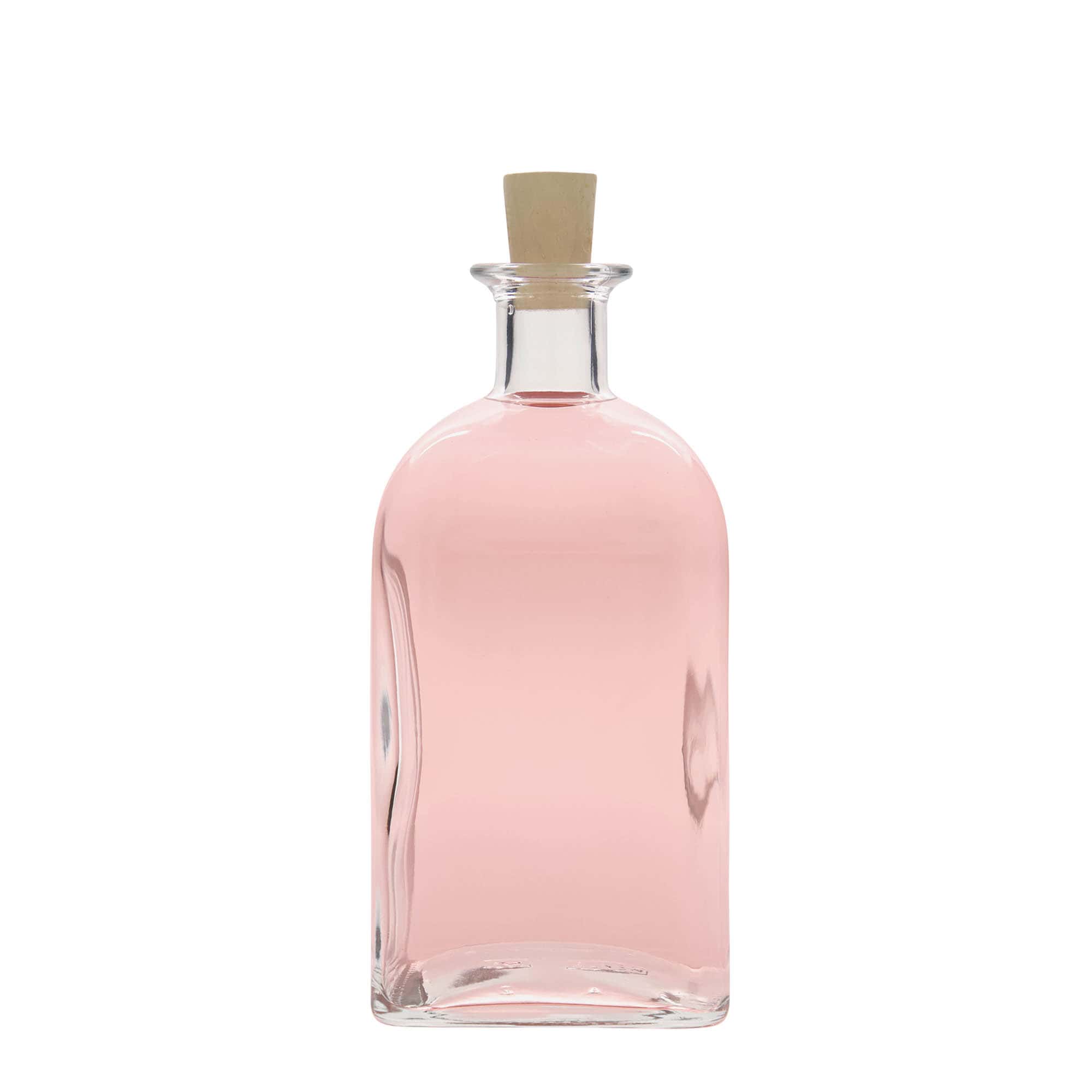 700 ml butelka szklana Apotheker Carré, kwadratowa, otwór: korek