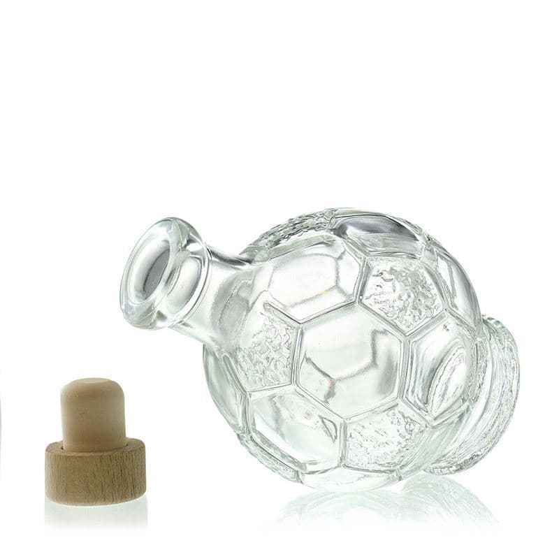 200 ml butelka szklana 'Piłka nożna', zamknięcie: korek