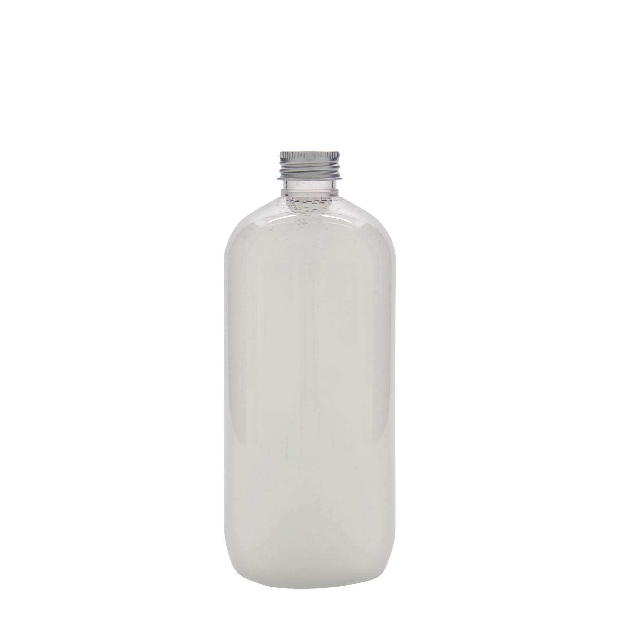 500 ml butelka PET „Boston”, tworzywo sztuczne, gwint: 24/410 500 ml butelka PET „Boston”, tworzywo sztuczne, gwint: 24/410