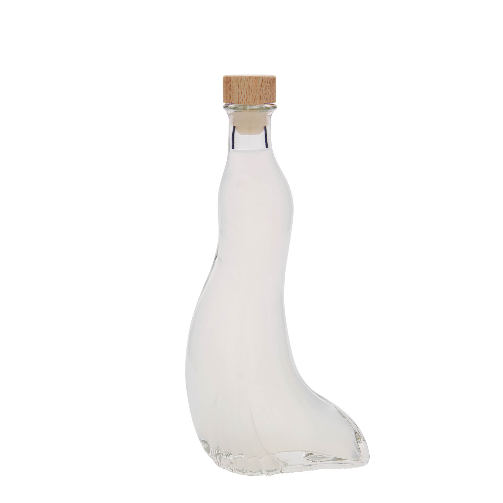 200 ml butelka szklana „Foka”, szyjka: korek 200 ml butelka szklana „Foka”, szyjka: korek