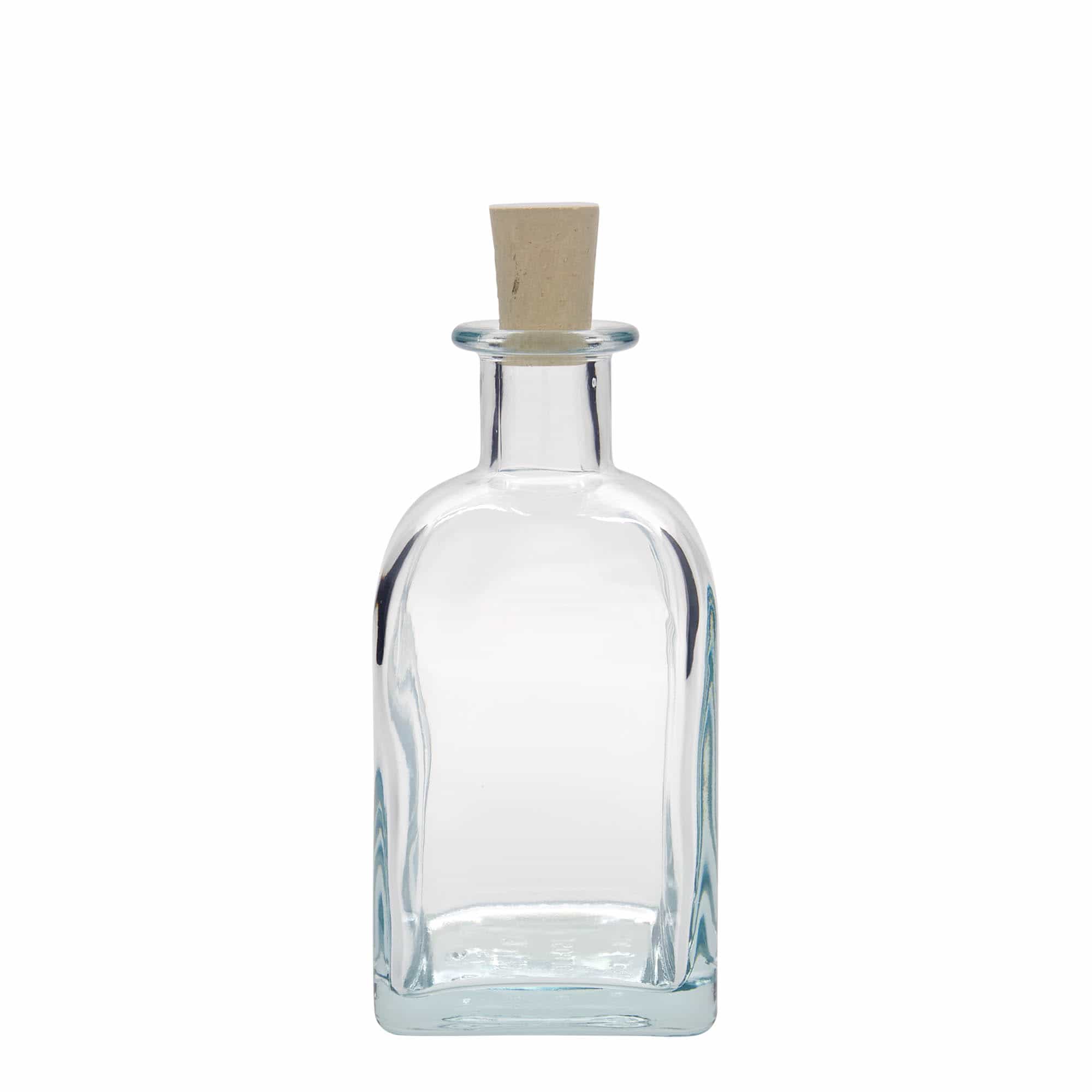 350 ml butelka szklana apteczna Carré, kwadratowa, zamknięcie: korek