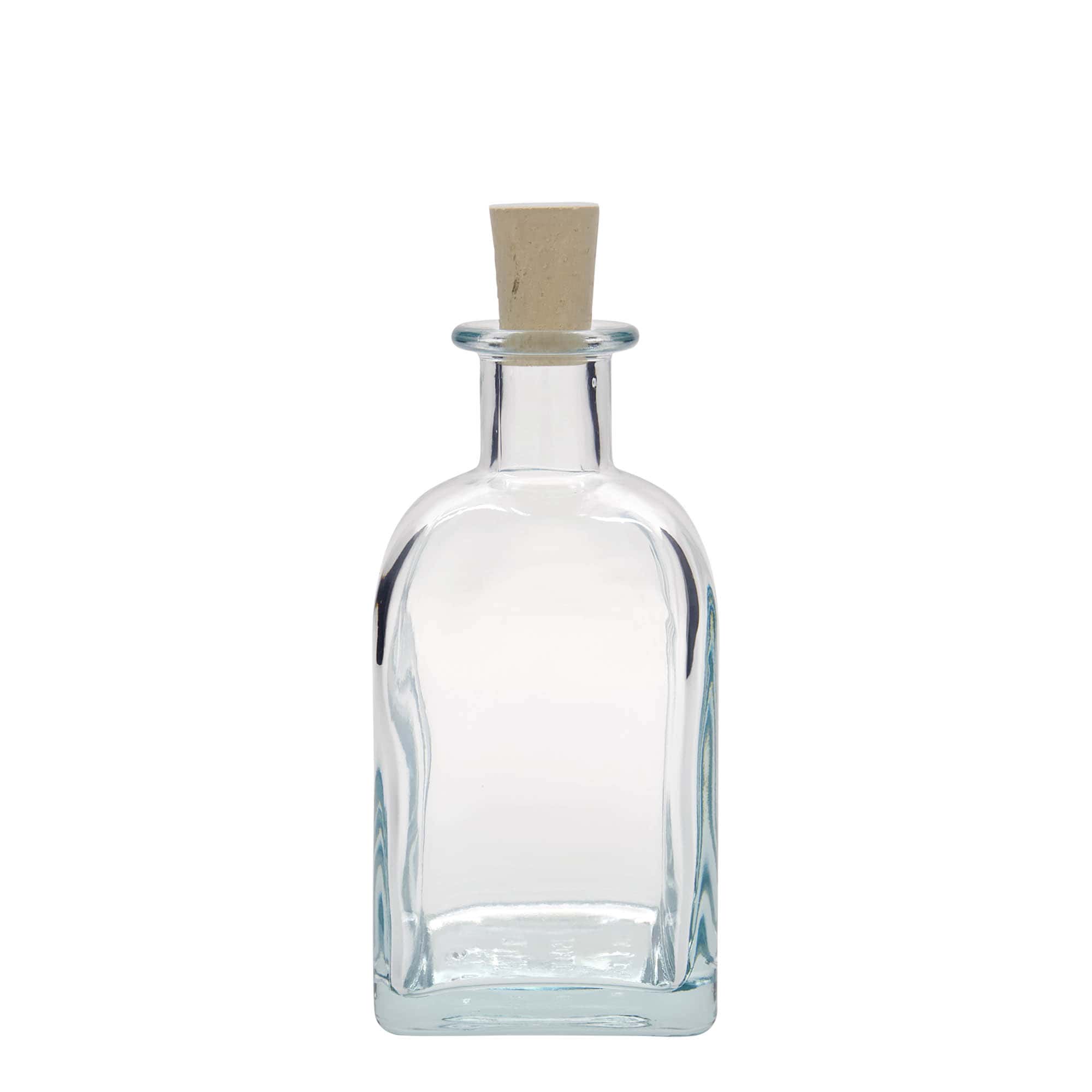 Butelka szklana 350 ml Apotheker Carré, kwadratowa, otwór: korek