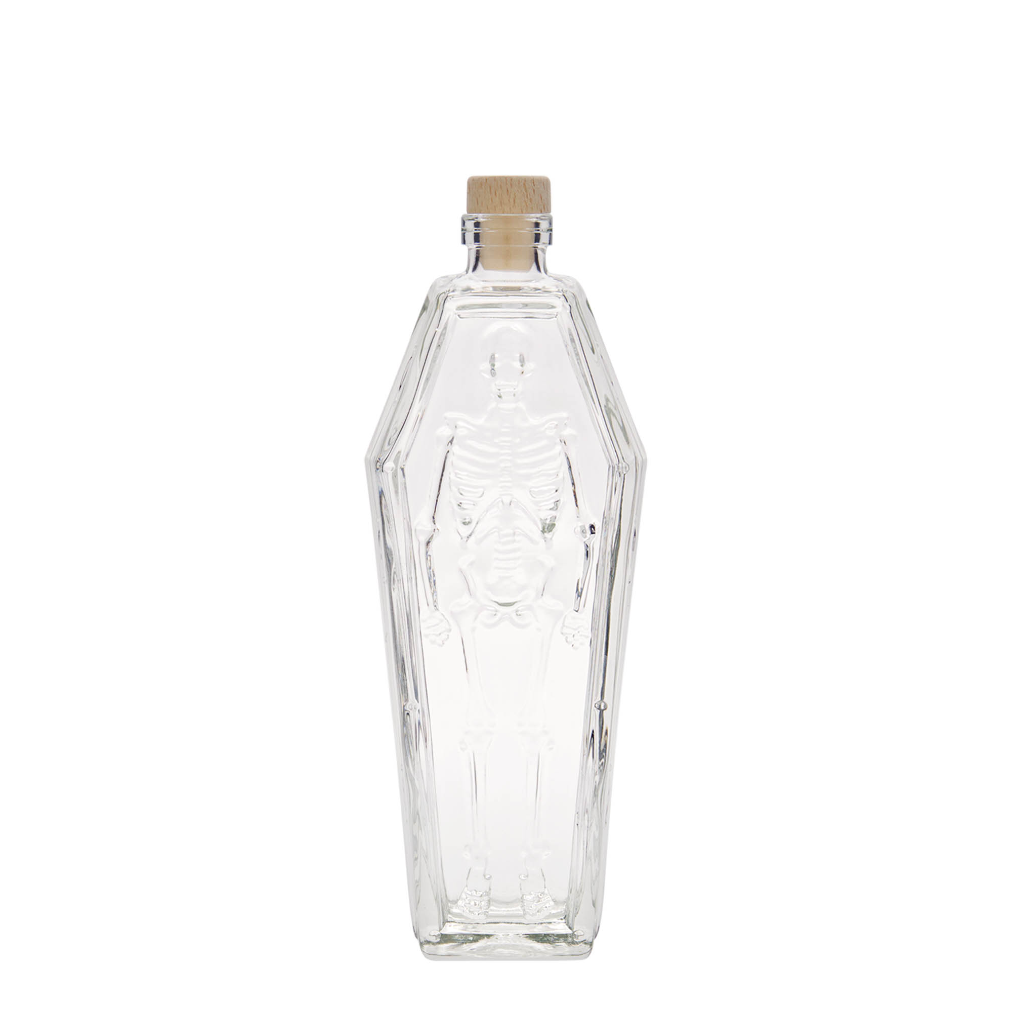 200 ml butelka szklana „trumna”, otwór: korek 200 ml butelka szklana „trumna”, otwór: korek