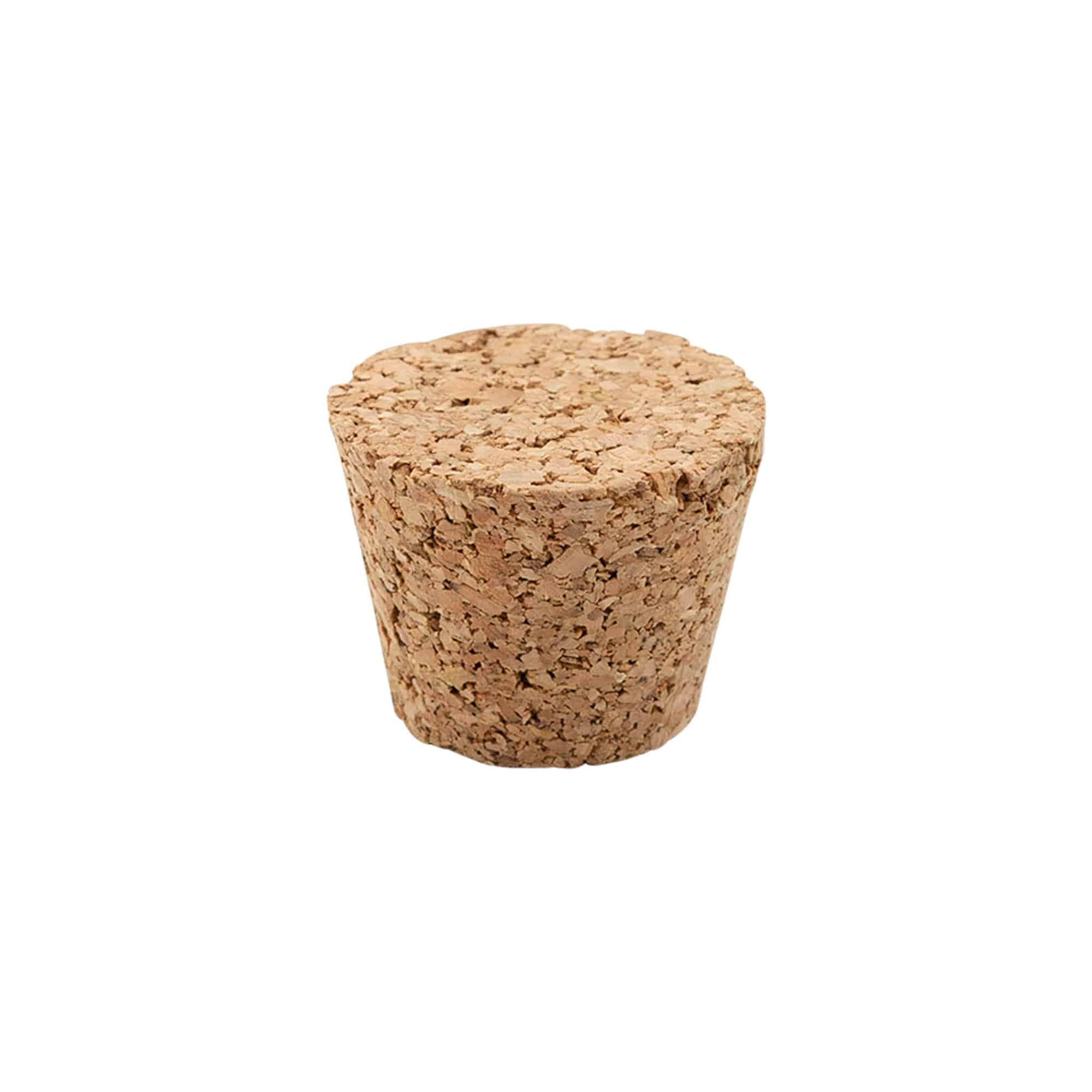 Spiczasty korek 25-35 x 27, korek prasowany, beżowy, do zamknięcia: korek Spiczasty korek 25-35 x 27, korek prasowany, beżowy, do zamknięcia: korek