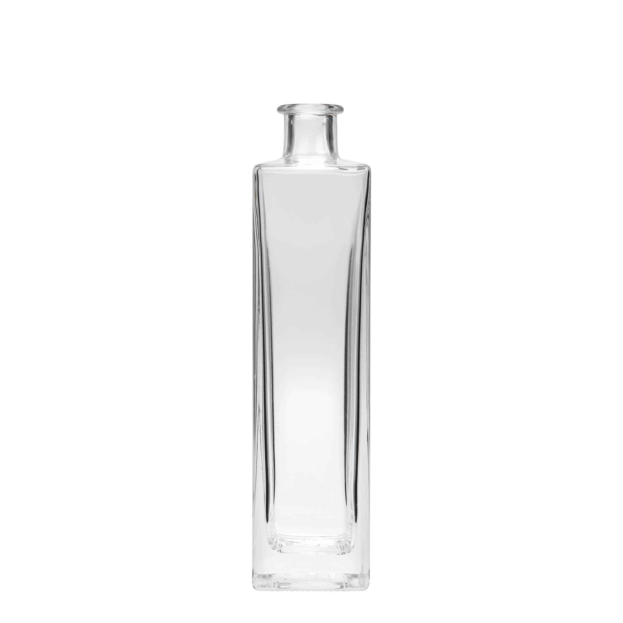 500 ml butelka szklana 'Rafaello', kwadratowa, szyjka: korek