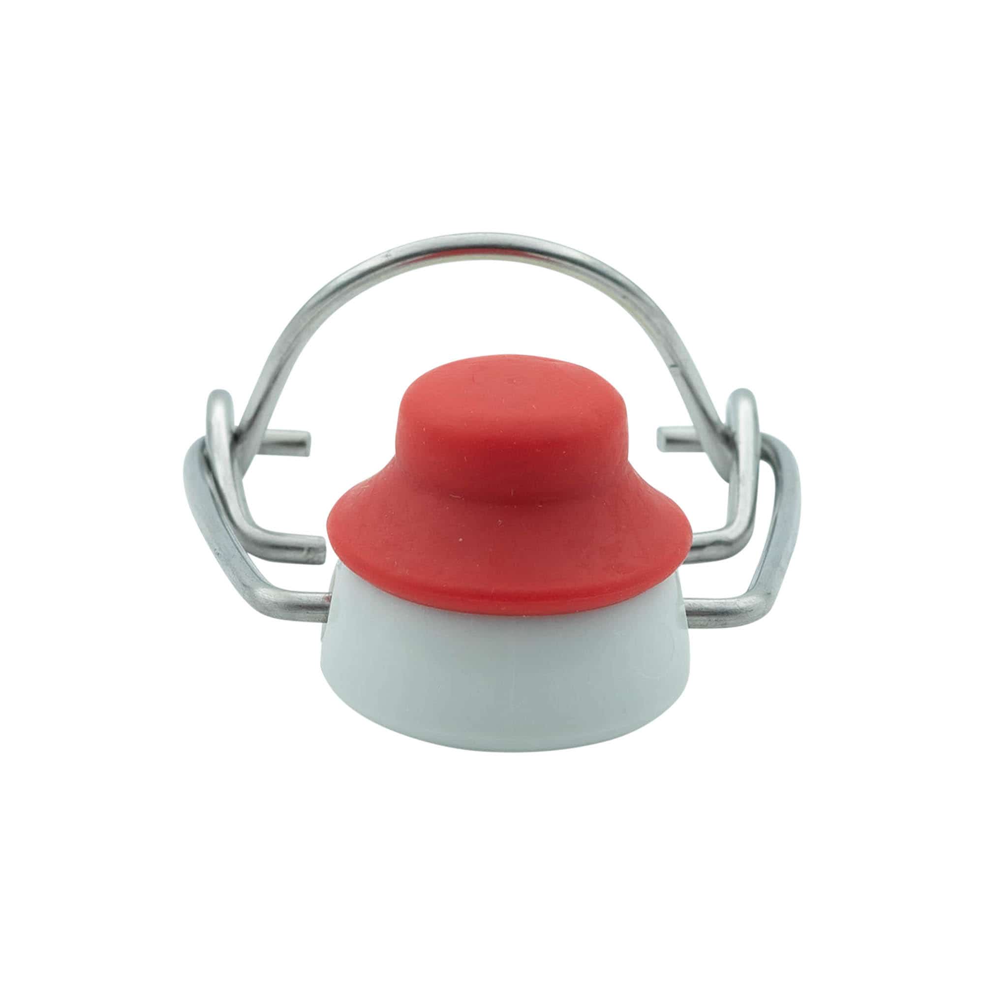 Zapięcie na sprzączkę w rozmiarze specjalnym, tworzywo sztuczne, czerwono-białe