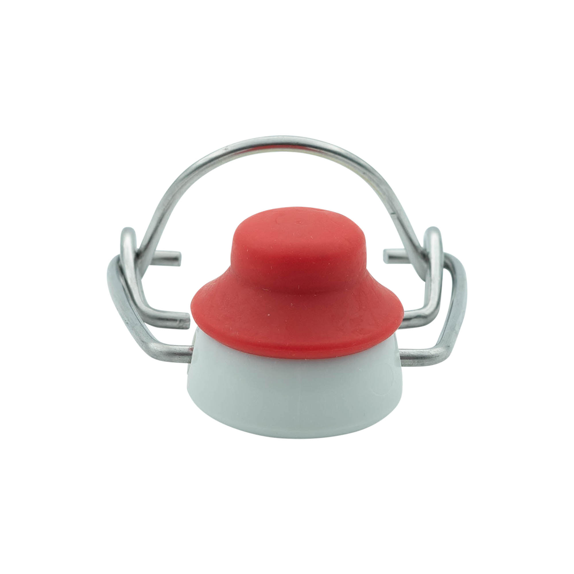 Zapięcie na sprzączkę w rozmiarze specjalnym, tworzywo sztuczne, czerwono-białe Zapięcie na sprzączkę w rozmiarze specjalnym, tworzywo sztuczne, czerwono-białe