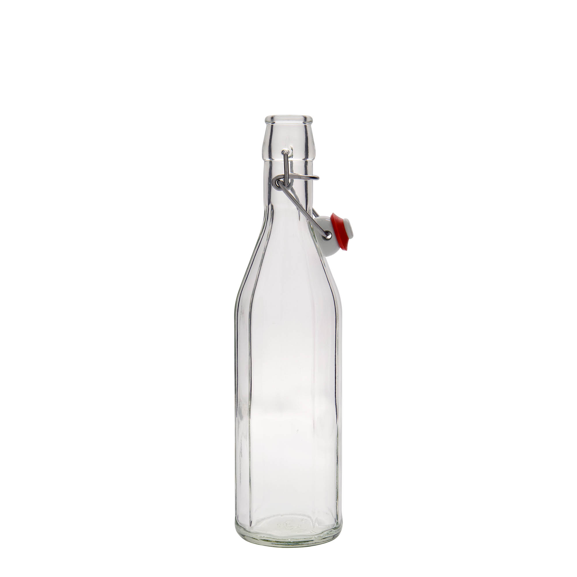 500 ml butelka szklana 'Bravo', dziesięciokątna, zamknięcie: Zamknięcie pałąkowe
