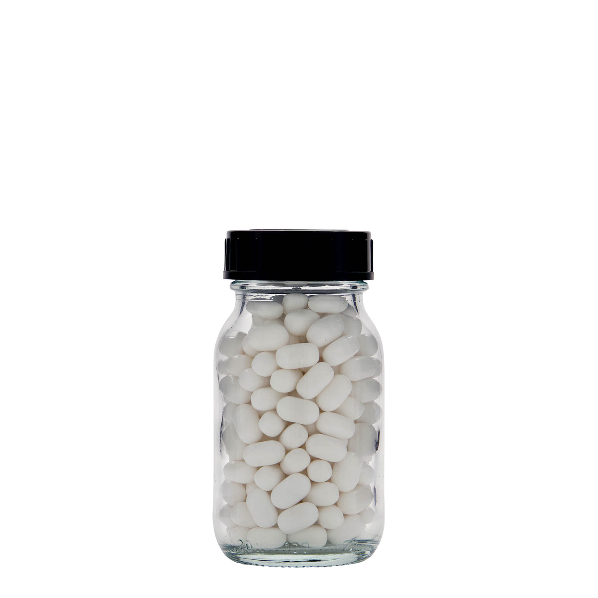 100 ml słoik o szerokiej szyjce, otwór: DIN 40 100 ml słoik o szerokiej szyjce, otwór: DIN 40