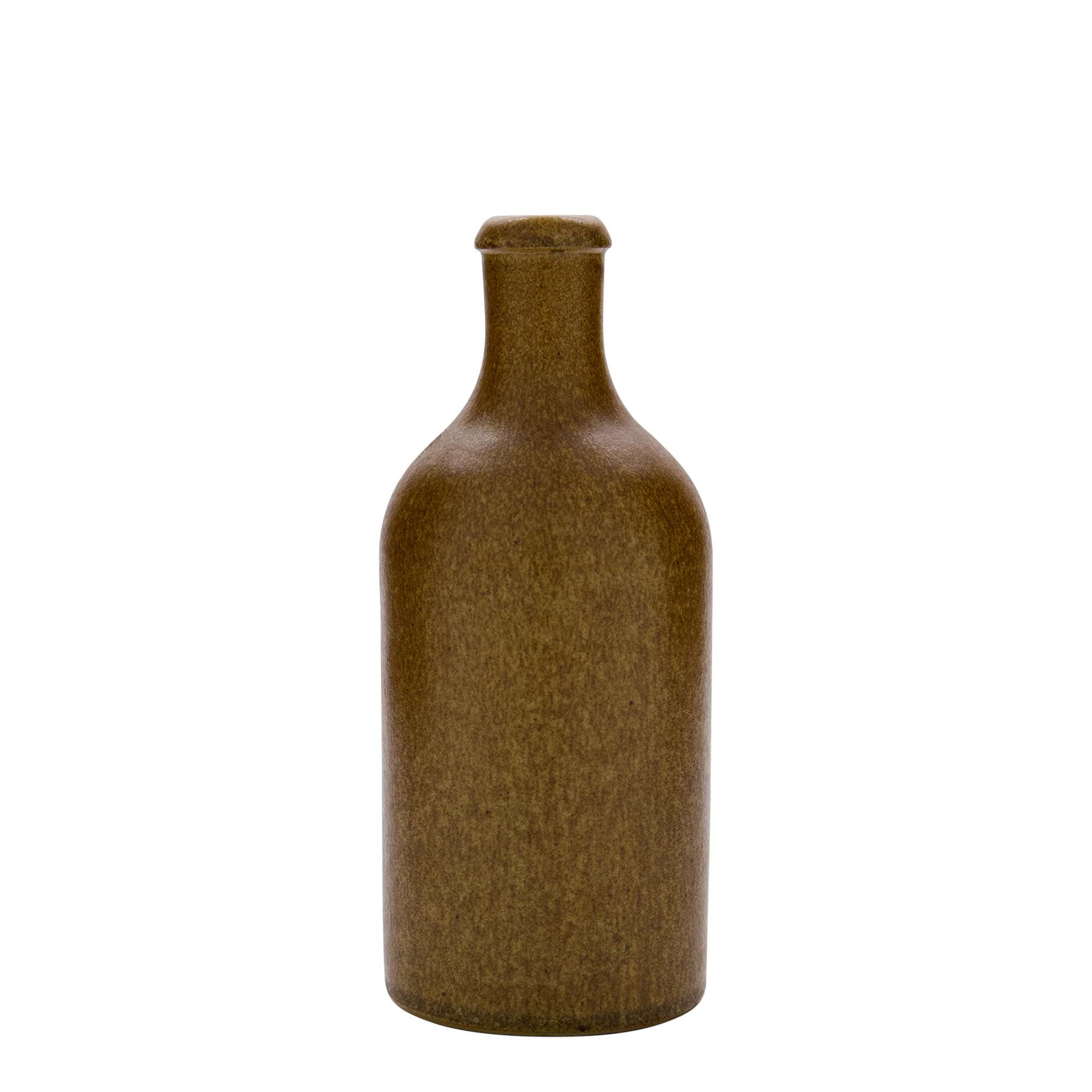 500 ml dzbanek do toniku, kamionka, brązowo-kryształowy, wylot: korek