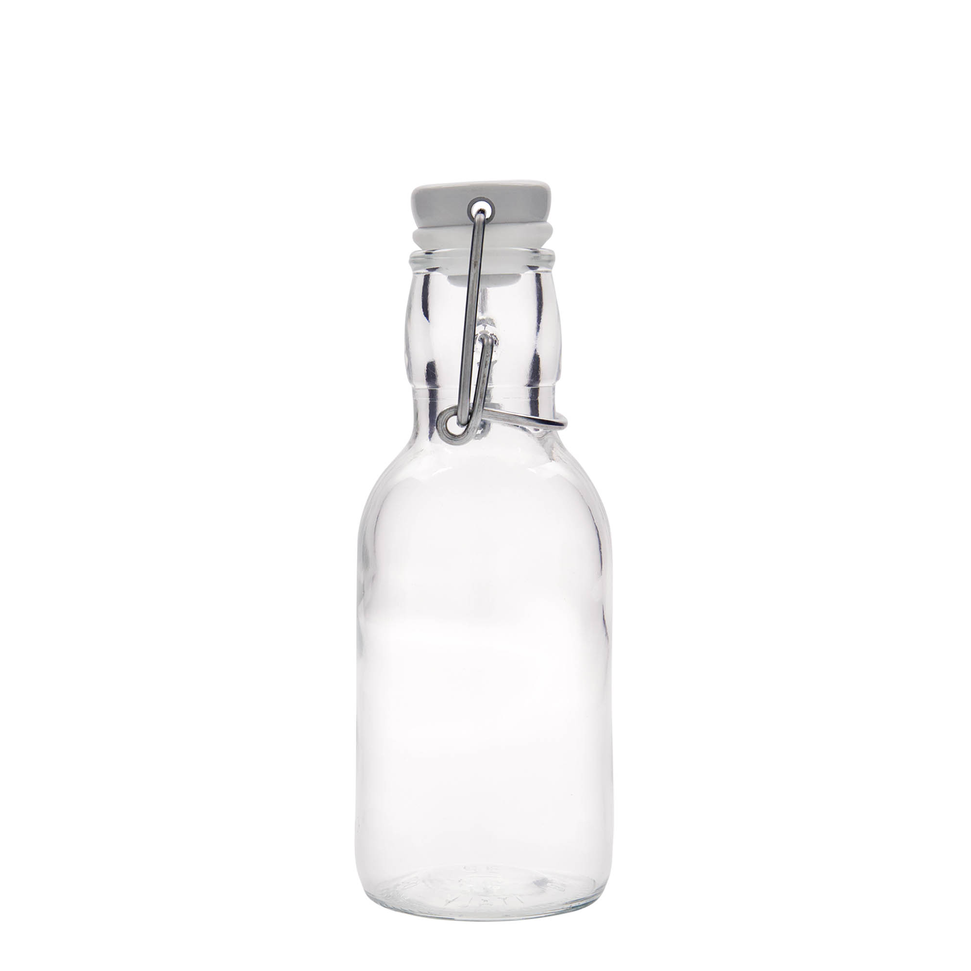 250 ml butelka szklana 'Emilia', otwór: zamknięcie na zatrzask 250 ml butelka szklana 'Emilia', otwór: zamknięcie na zatrzask