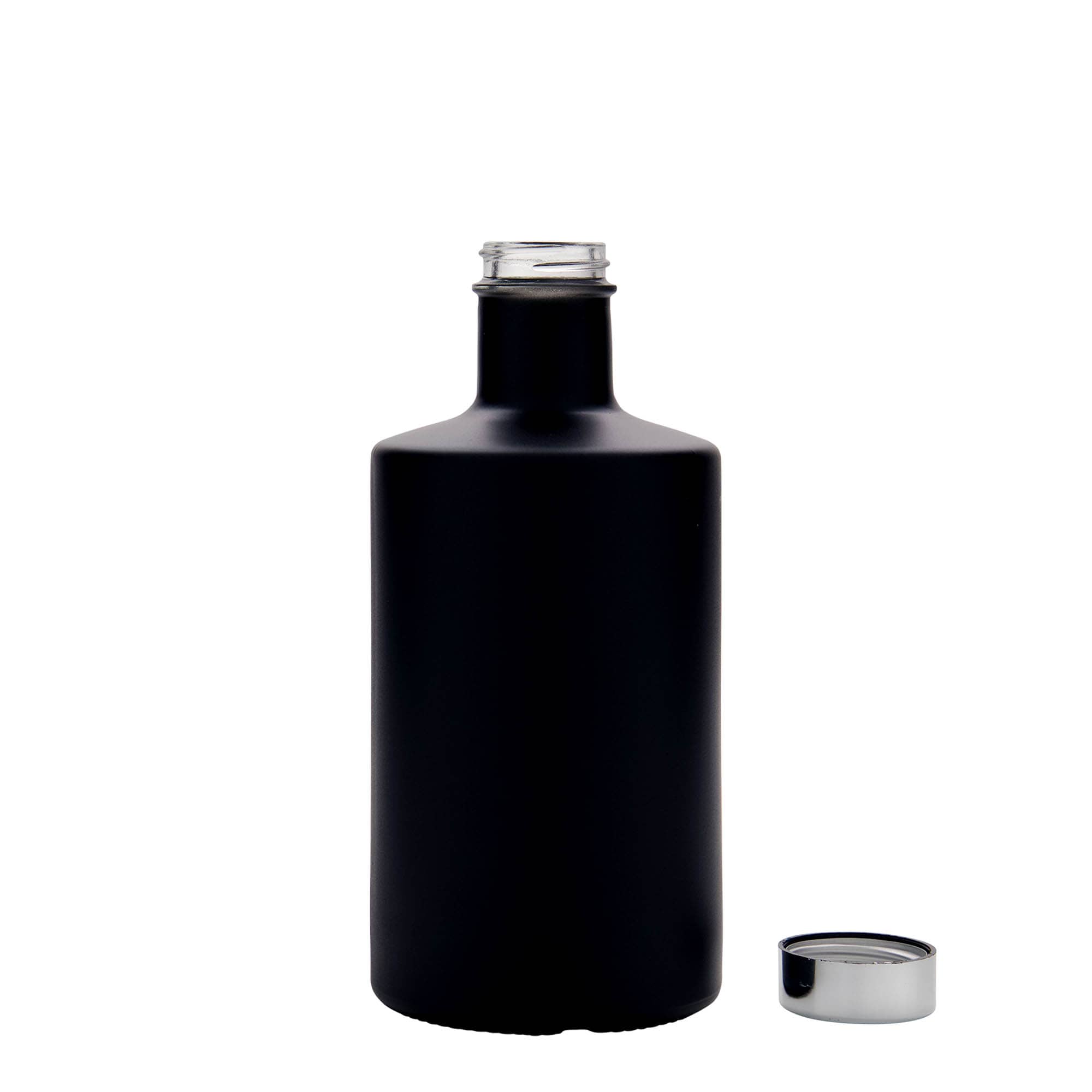 500 ml butelka szklana 'Caroline', czarna, gwint: GPI 33
