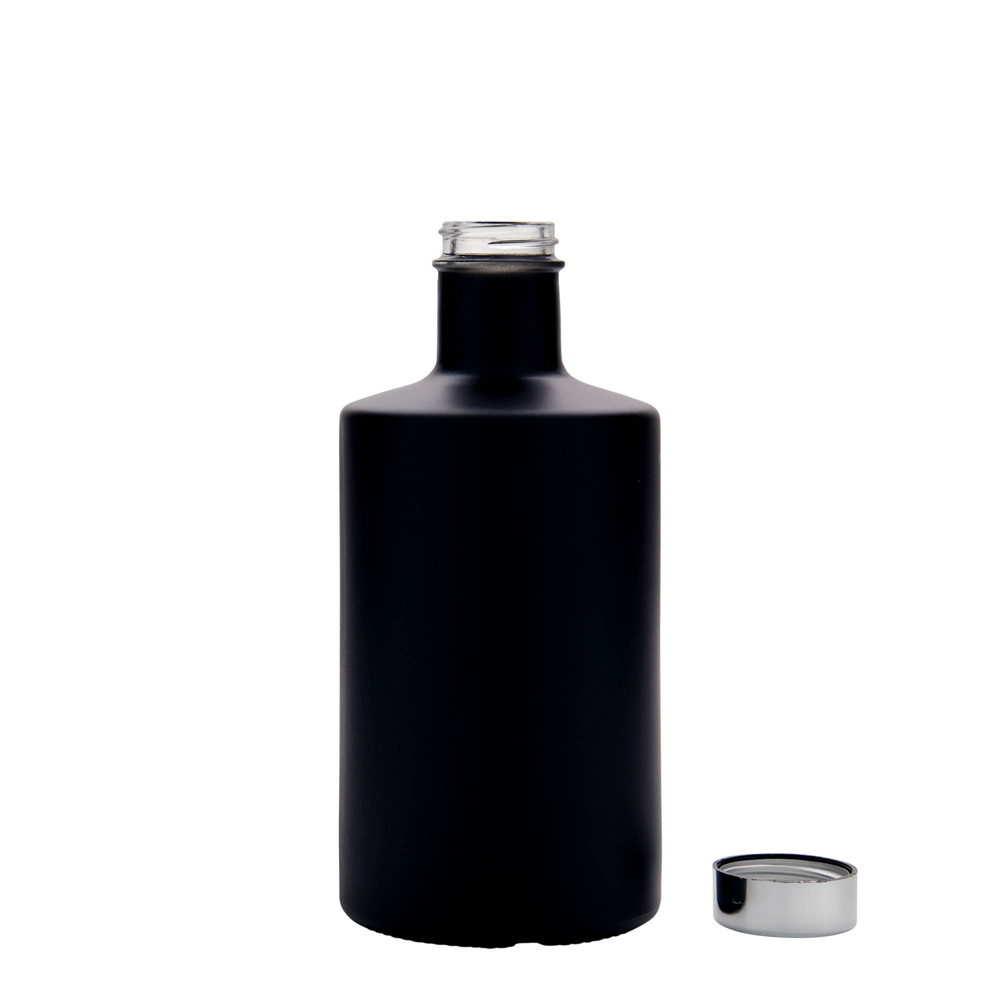 500 ml butelka szklana 'Caroline', czarna, gwint: GPI 33 500 ml butelka szklana 'Caroline', czarna, gwint: GPI 33