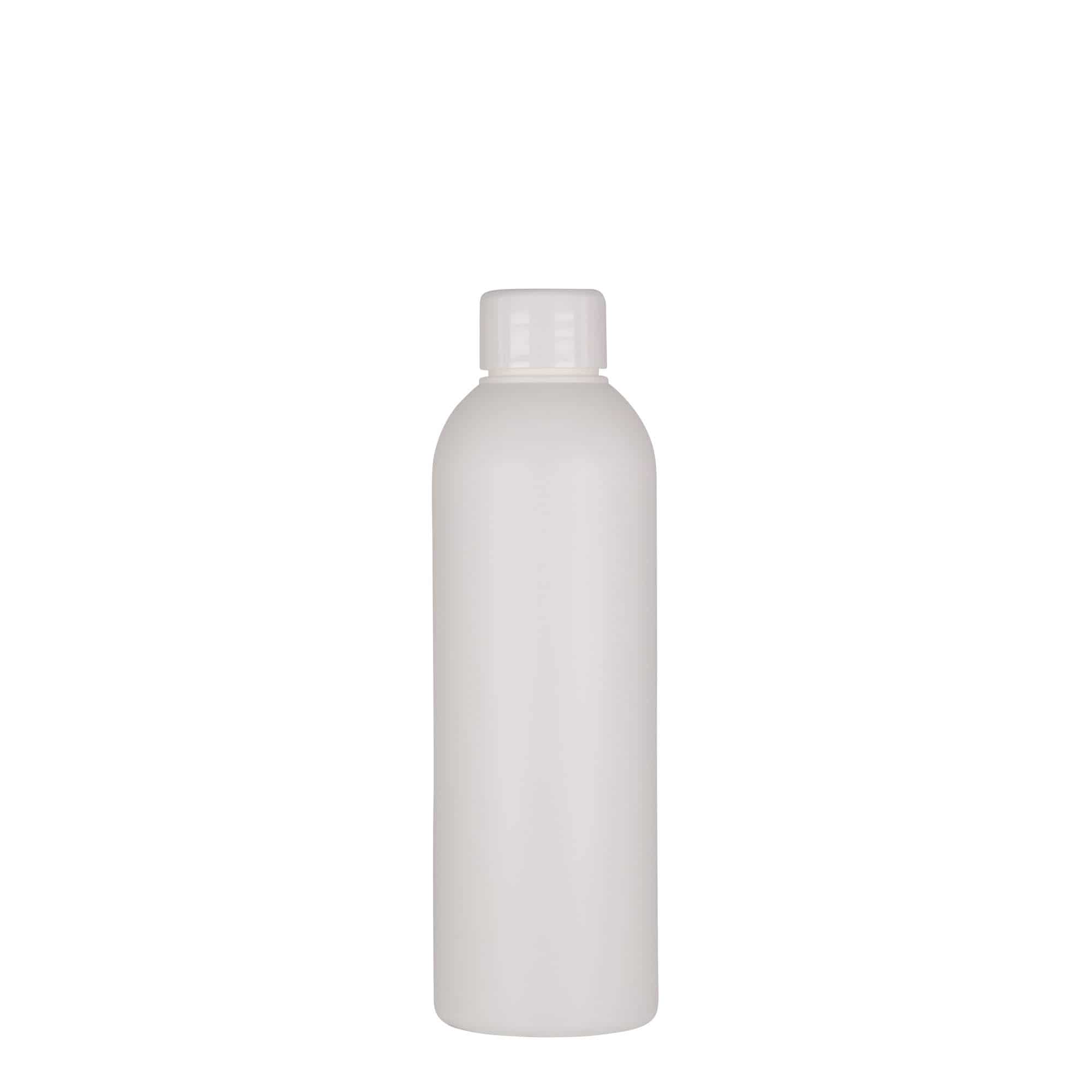 200 ml butelka z tworzywa sztucznego 'Tuffy', HDPE, kolor biały, zamknięcie: GPI 24/410