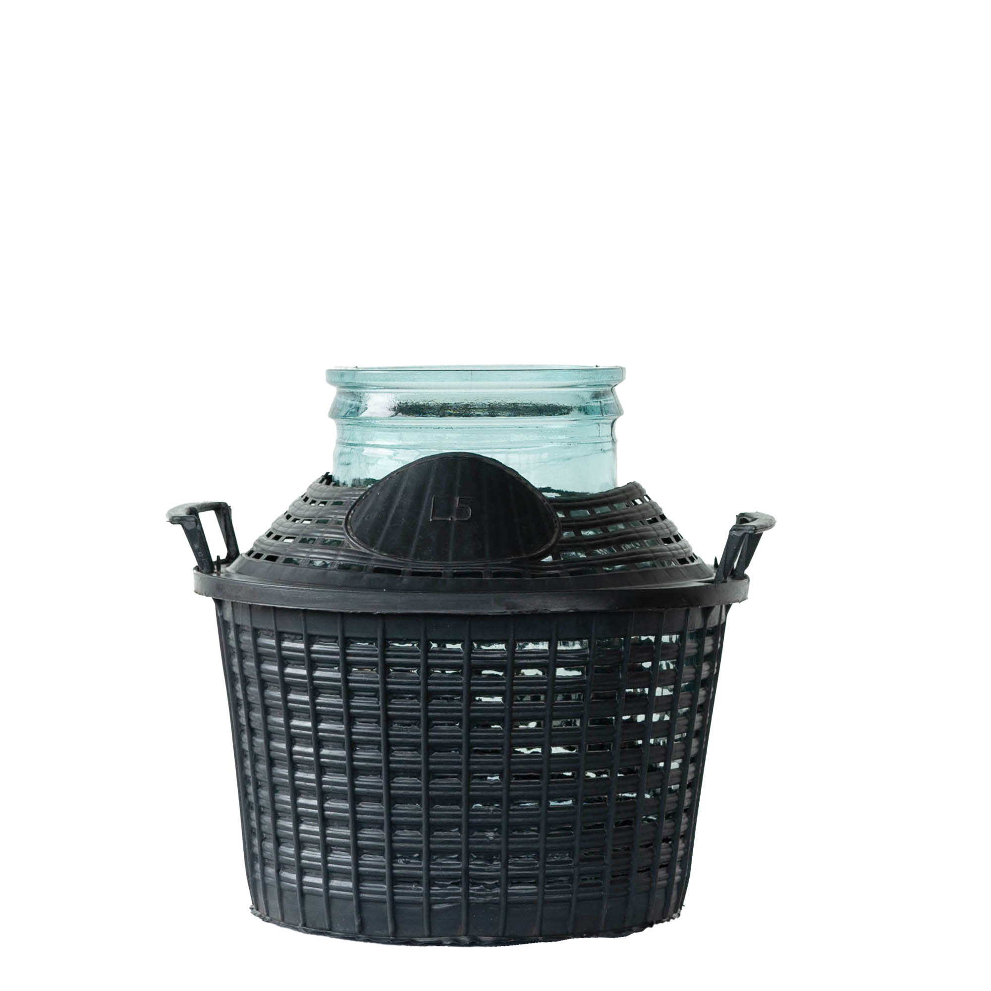 5 l butla balonowa szerokootworowa, szkło, otwór: nakładana pokrywka 5 l butla balonowa szerokootworowa, szkło, otwór: nakładana pokrywka